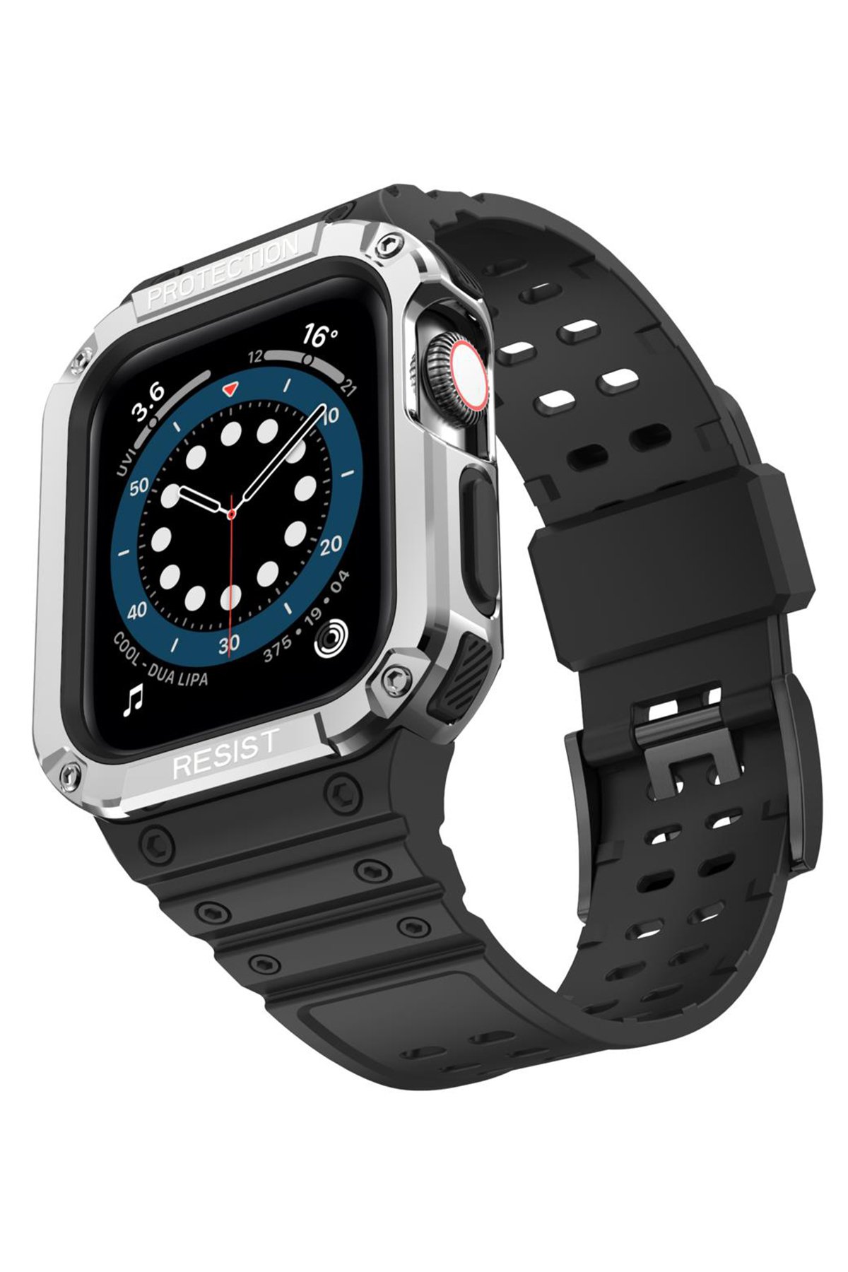 Newface Apple Watch 44mm Metal Mıknatıslı Kordon - Gökkuşağı