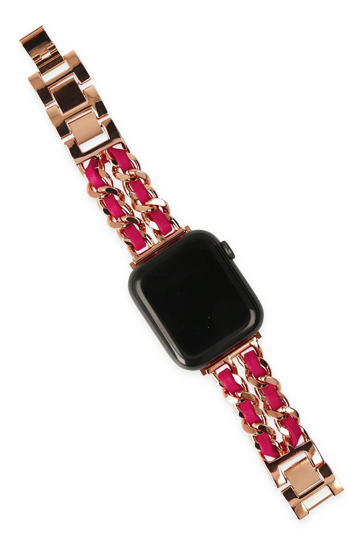 Newface Apple Watch 40mm Node Taşlı Kordon - Rose Gold