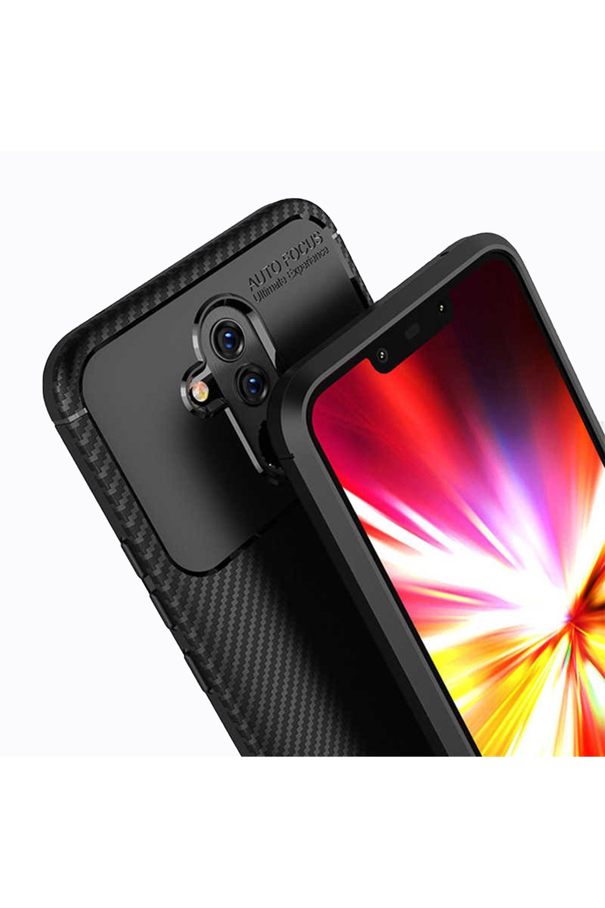 Newface Huawei Mate 20 Lite Kılıf YouYou Silikon Kapak - Beyaz