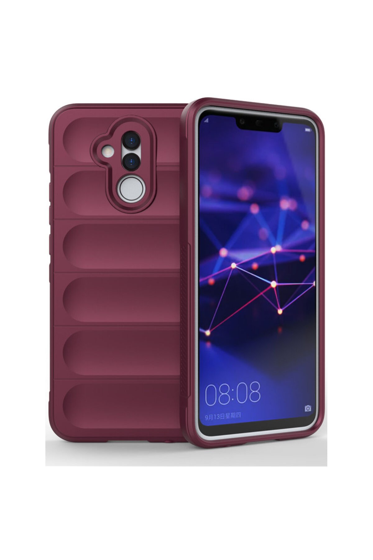 Newface Huawei Mate 20 Lite Kılıf Optimum Silikon - Kırmızı