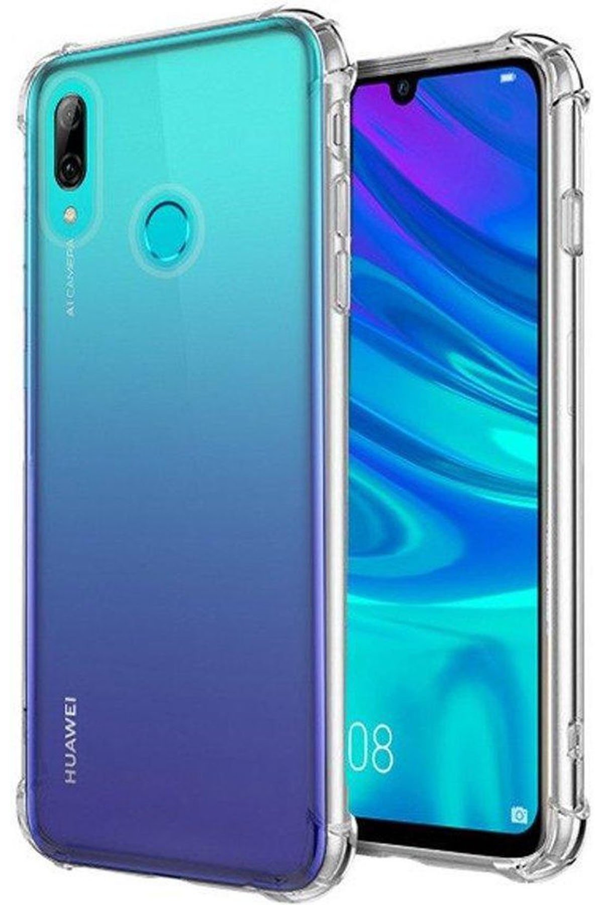 Newface Huawei P Smart 2019 Kılıf Nano içi Kadife Silikon - Siyah