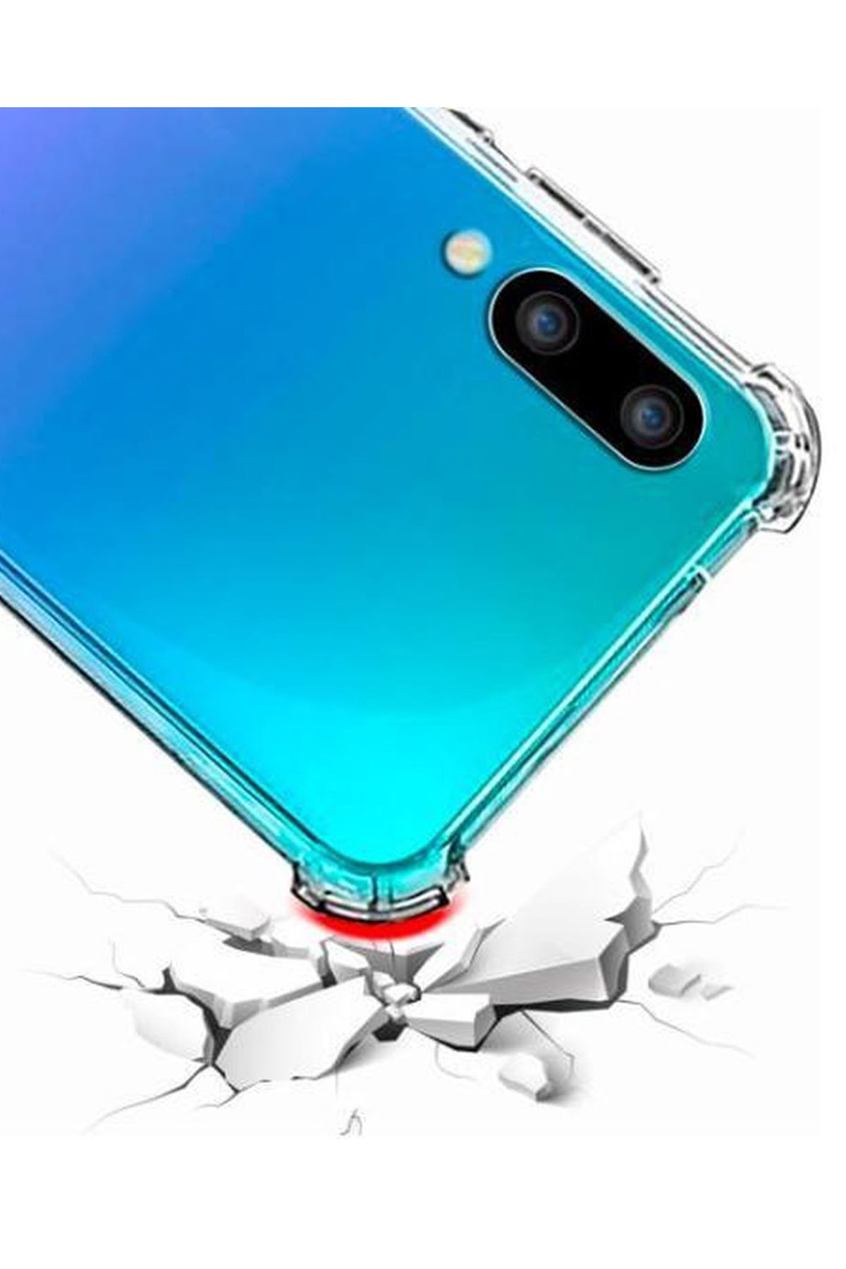 Newface Huawei P Smart 2019 Kılıf Nano içi Kadife Silikon - Siyah