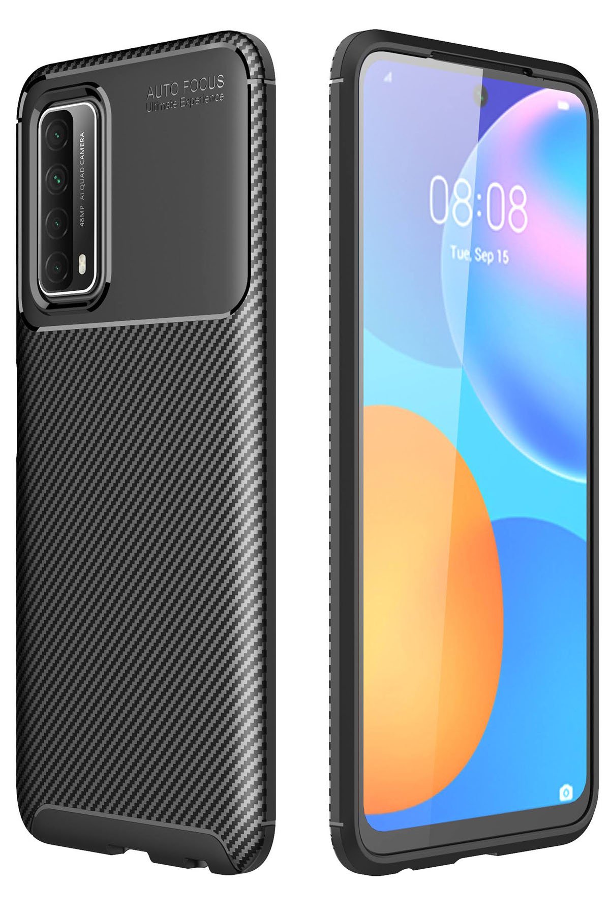 Newface Huawei P Smart 2021 Kılıf Nano içi Kadife Silikon - Kırmızı