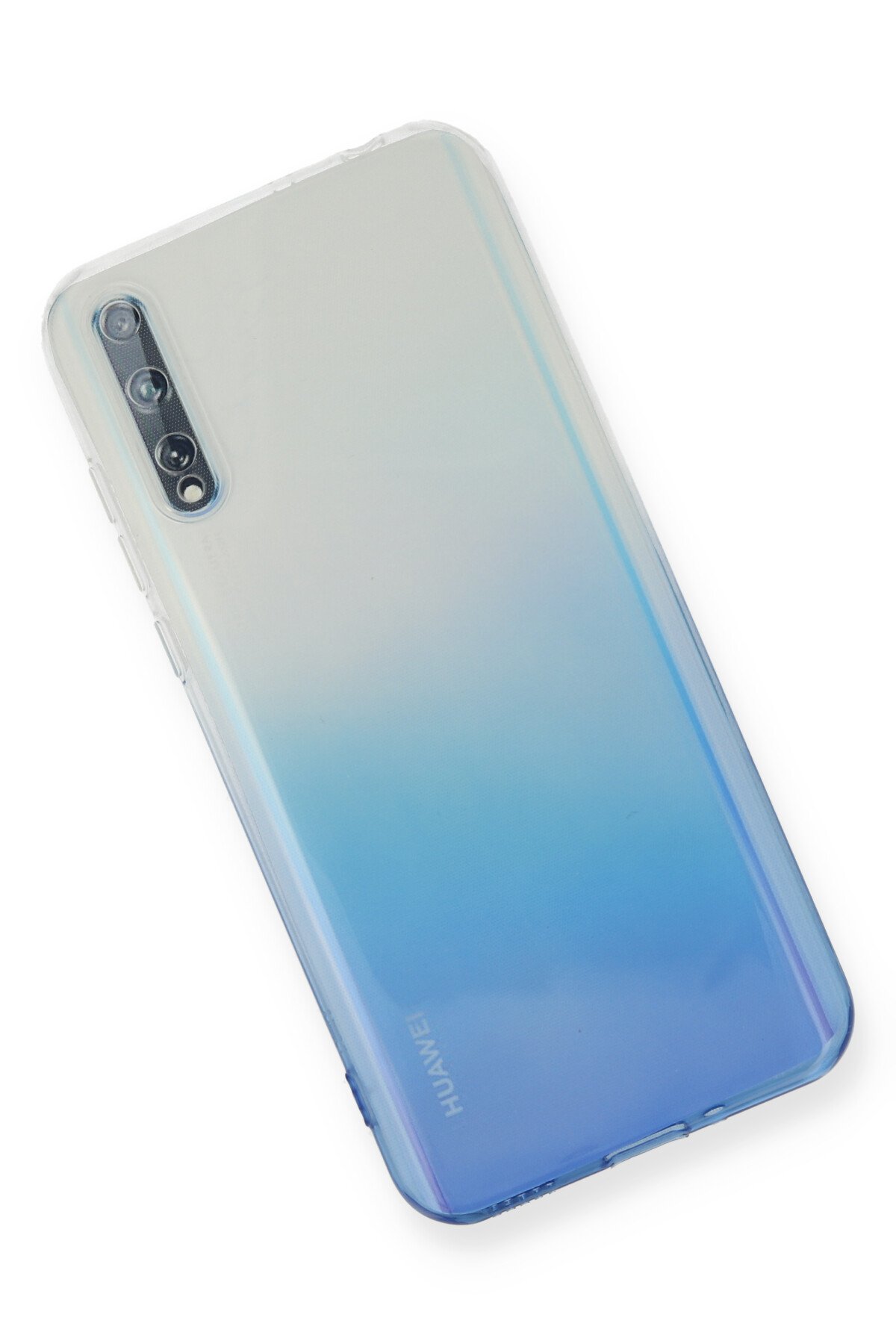 Newface Huawei P Smart S Kılıf First Silikon - Mavi