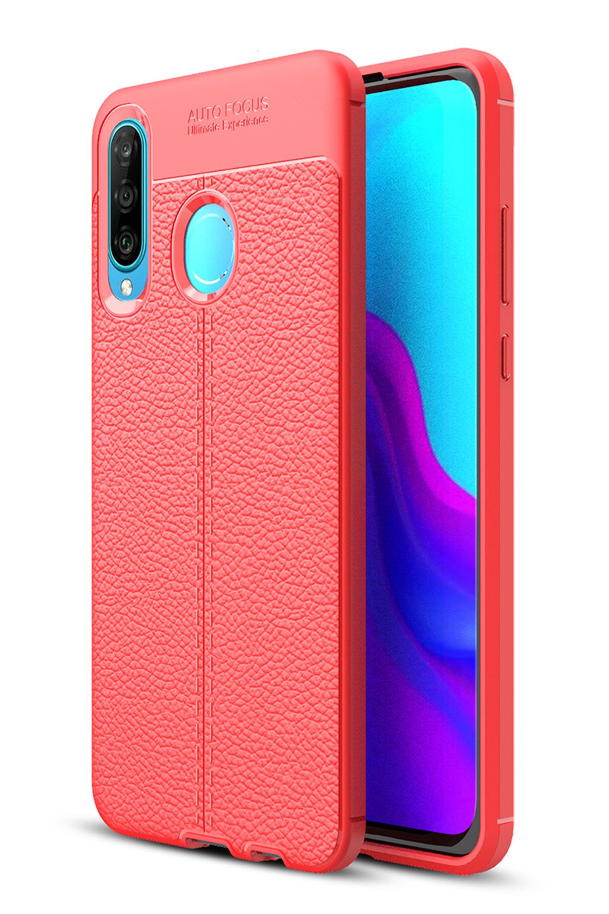 Newface Huawei P30 Lite Kılıf Nano içi Kadife Silikon - Mor