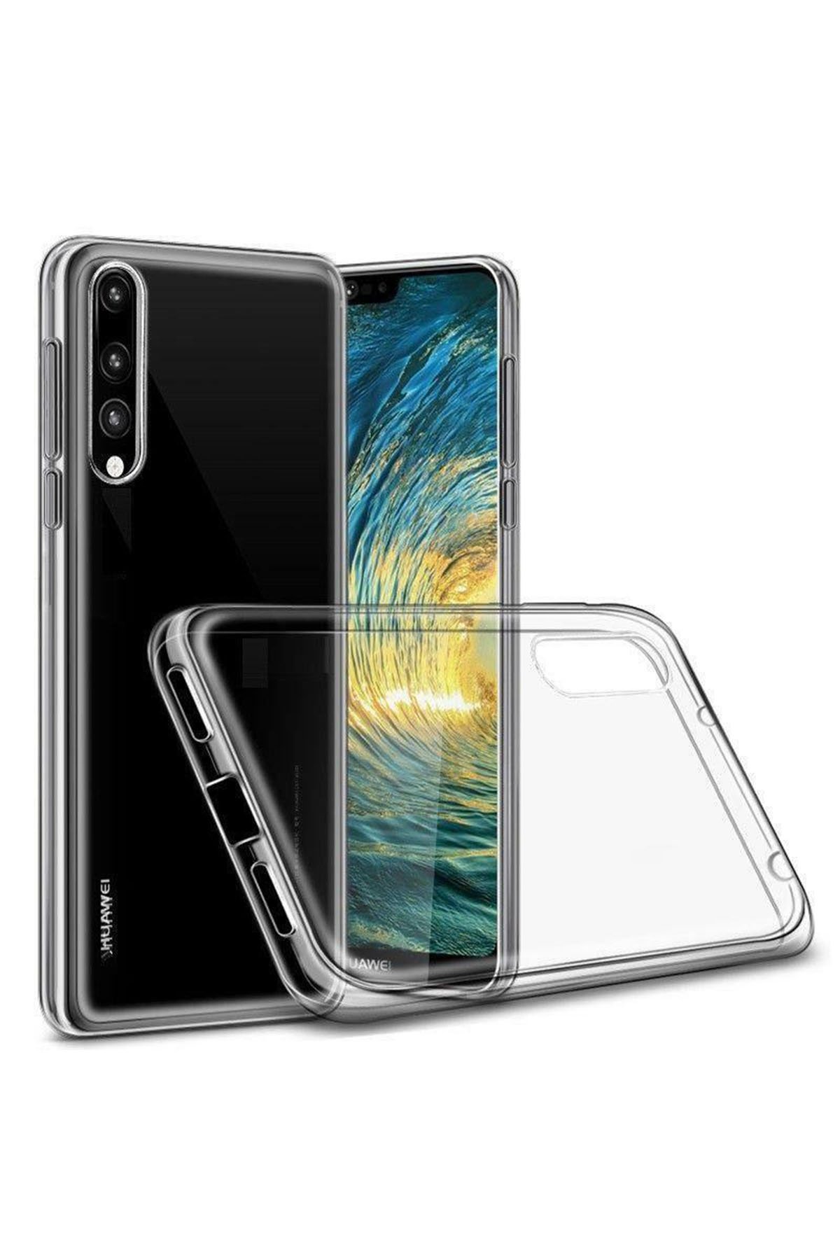 Newface Huawei P30 Lite Kılıf Nano içi Kadife Silikon - Mor