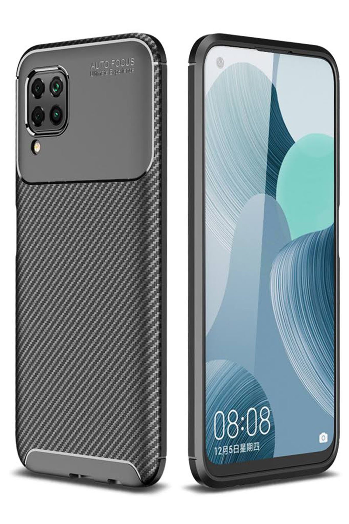 Newface Huawei P40 Lite Kılıf Miami Şeffaf Silikon - Açık Mor