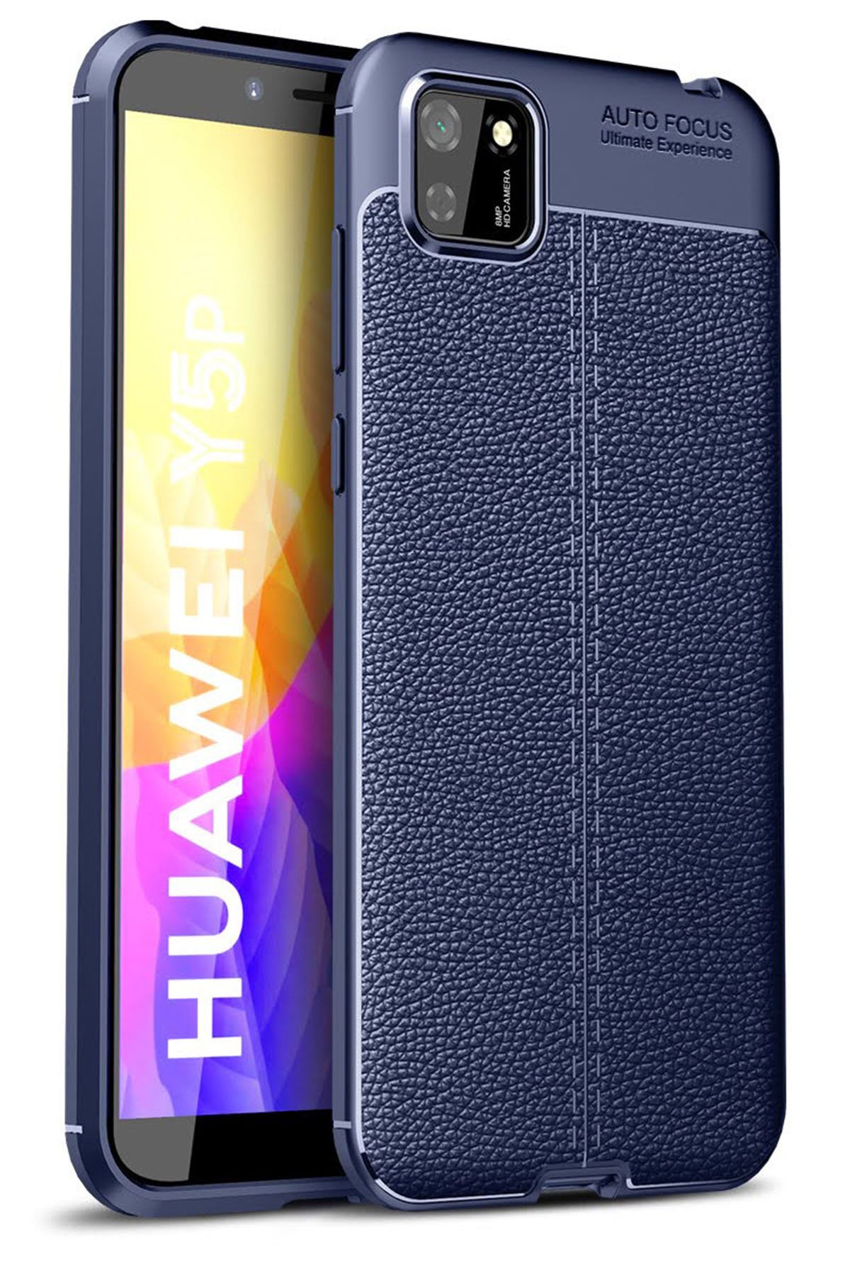 Newface Huawei Y5P Kılıf Viktor Yüzüklü Silikon - Pembe