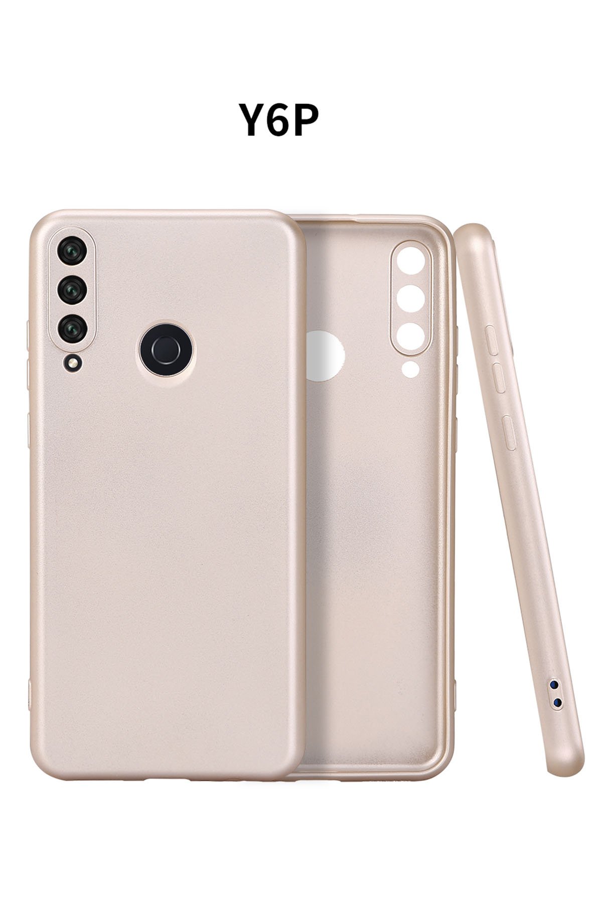 Newface Huawei Y6P Kılıf First Silikon - Mavi