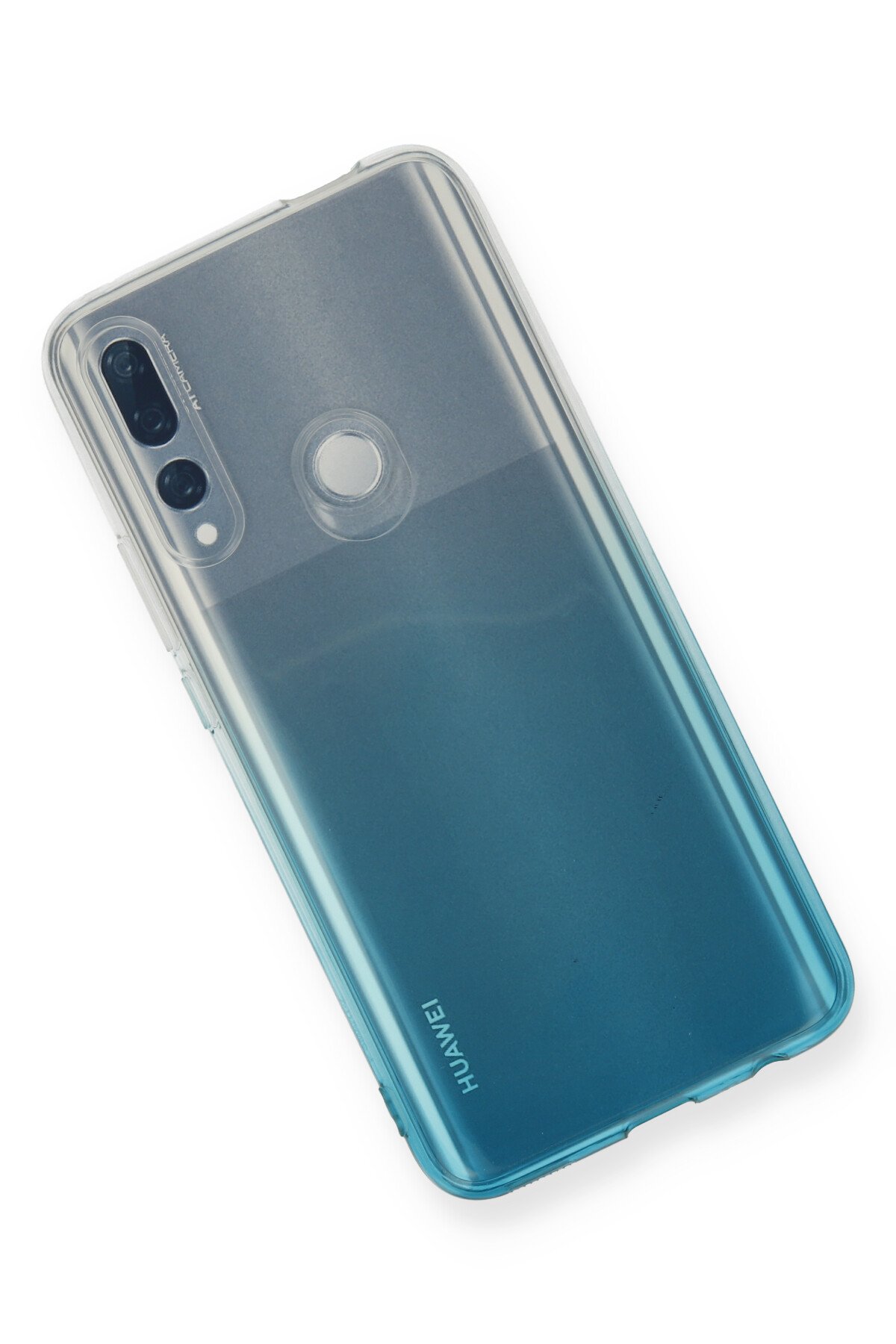 Newface Huawei Y9 Prime 2019 Kılıf Lüx Çift Renkli Silikon - Sarı