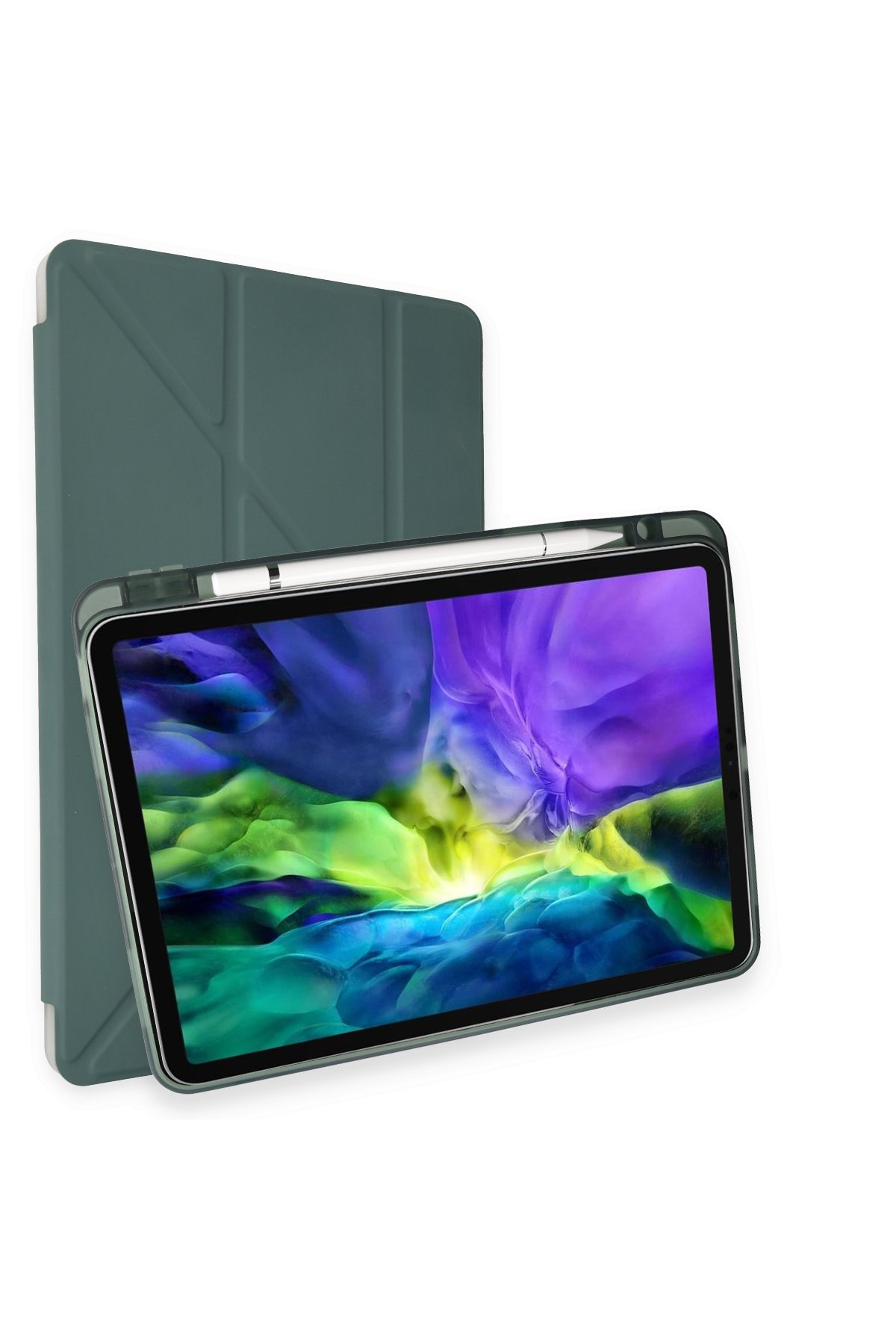 Newface iPad 10.2 (7.nesil) Kılıf Starling 360 Kalemlikli Tablet Kılıf - Gri