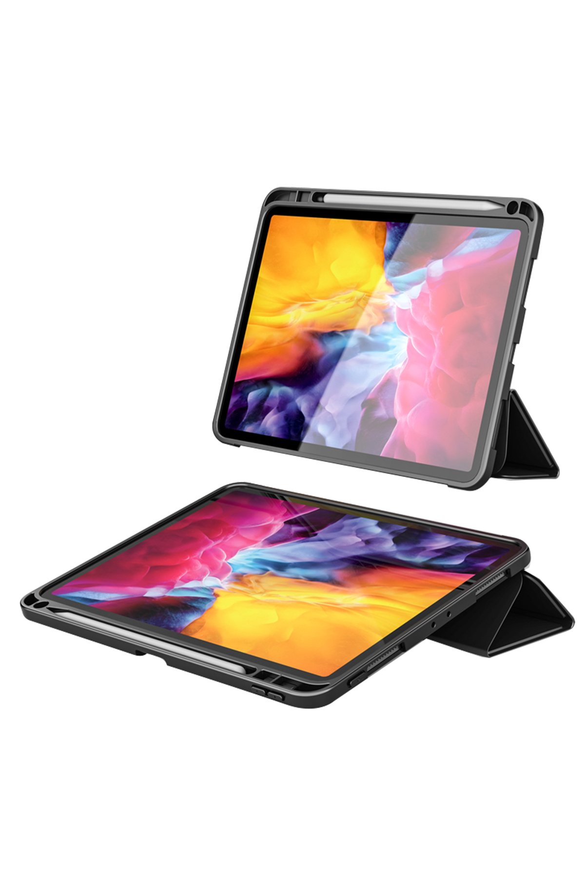 Newface iPad 10.2 (8.nesil) Kılıf Starling 360 Kalemlikli Tablet Kılıf - Mor