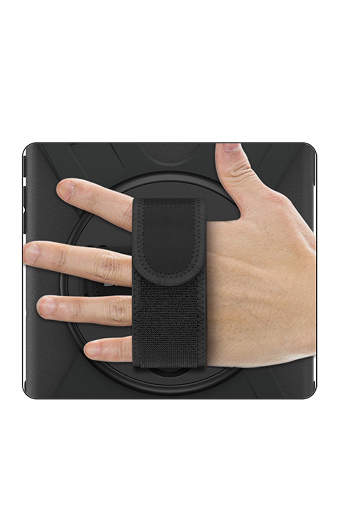 Newface iPad 2022 10.9 (10.nesil) Kılıf Hand Strap Tablet Kılıfı - Lacivert