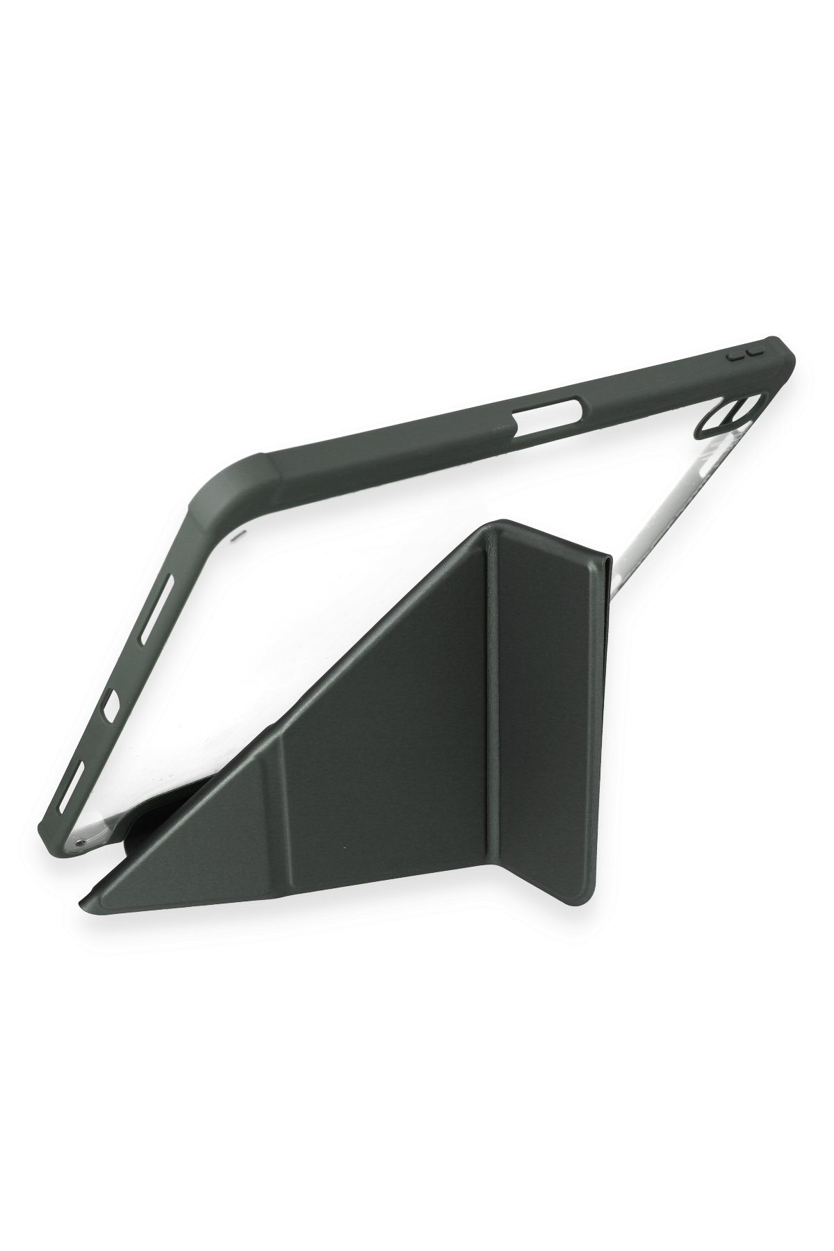 Newface iPad 2022 10.9 (10.nesil) Kılıf Hand Strap Tablet Kılıfı - Gri