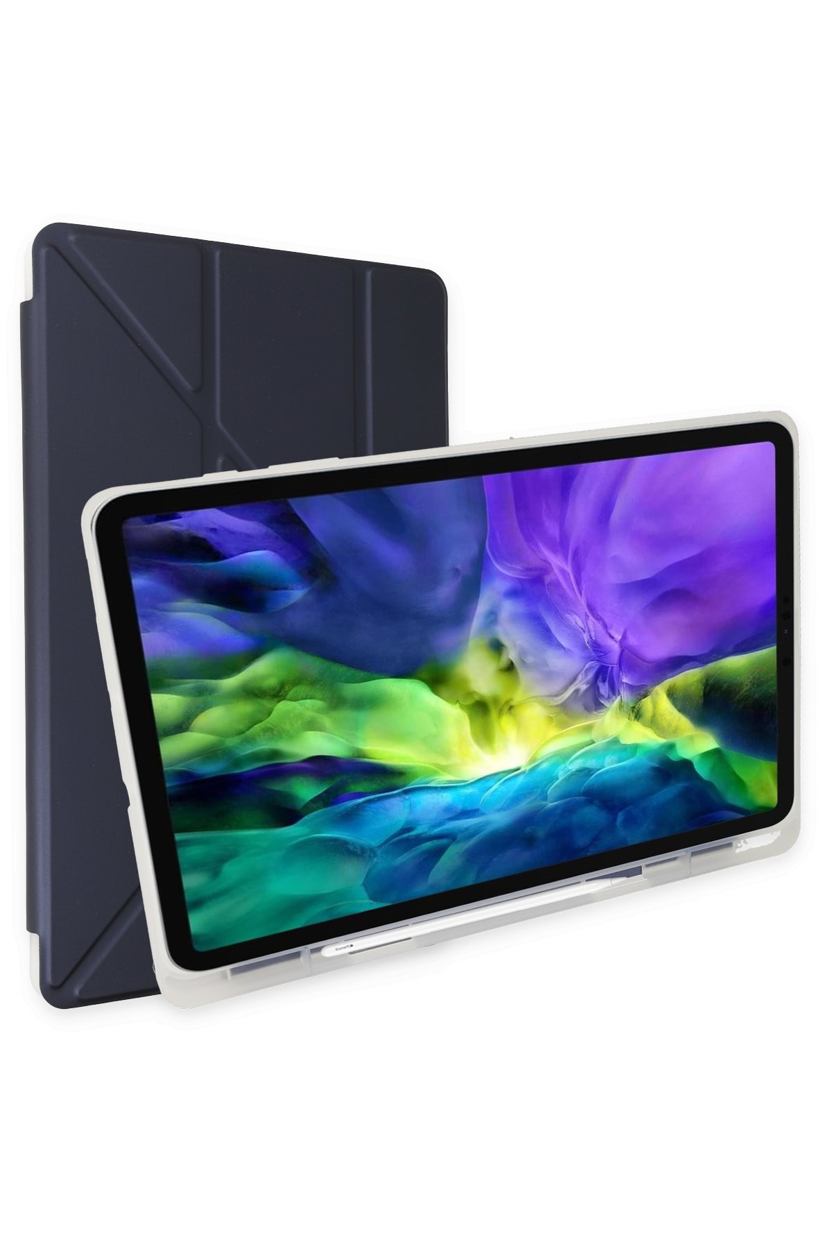 Newface iPad 2022 10.9 (10.nesil) Kılıf Starling 360 Kalemlikli Tablet Kılıf - Siyah