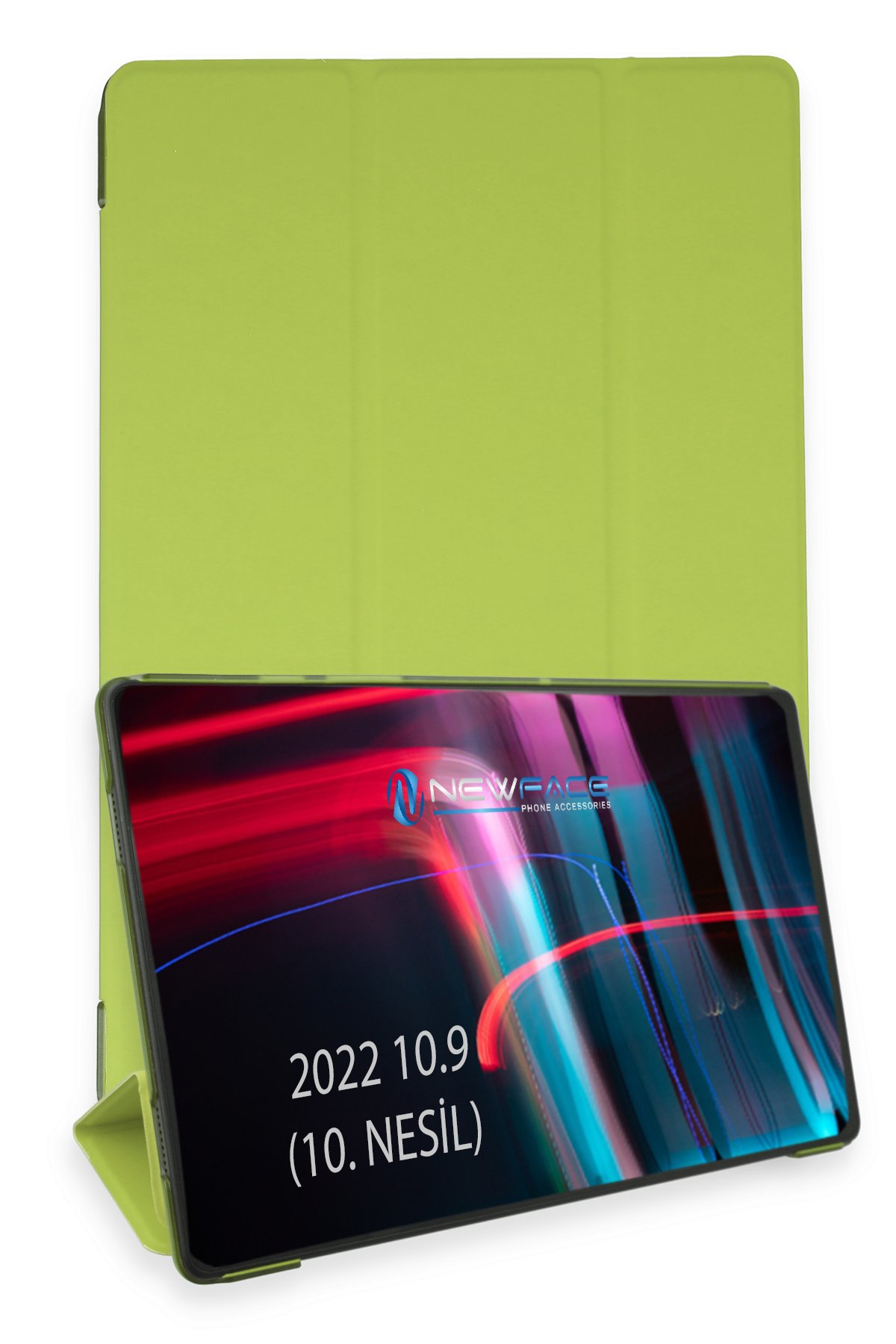 Newface iPad 2022 10.9 (10.nesil) Kılıf Color Karbon Tablet Kılıfı - Siyah