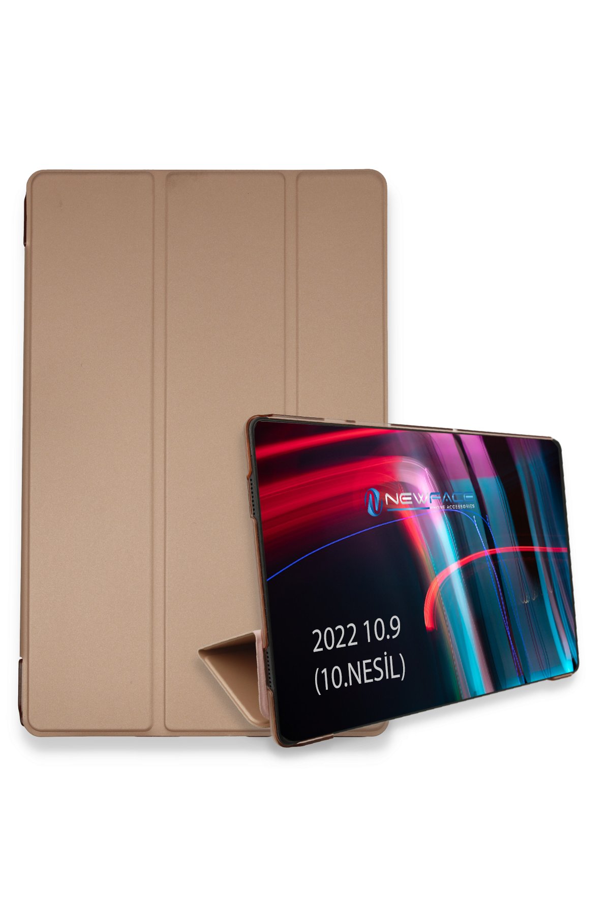 Newface iPad 2022 10.9 (10.nesil) Kılıf Karakter Tablet Silikon - Pembe