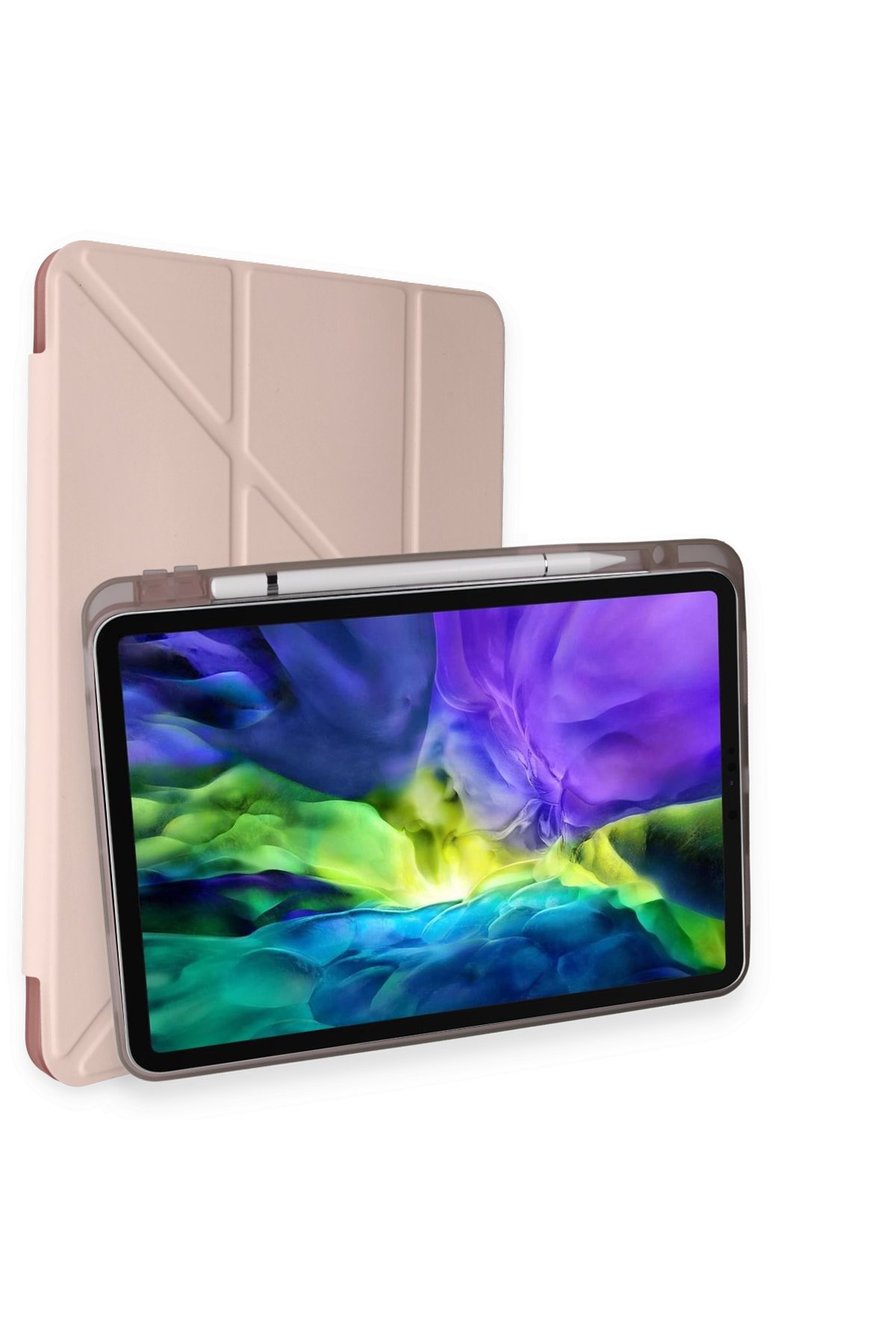 Newface iPad Air 5 (2022) Kılıf Tablet Smart Kılıf - Pembe