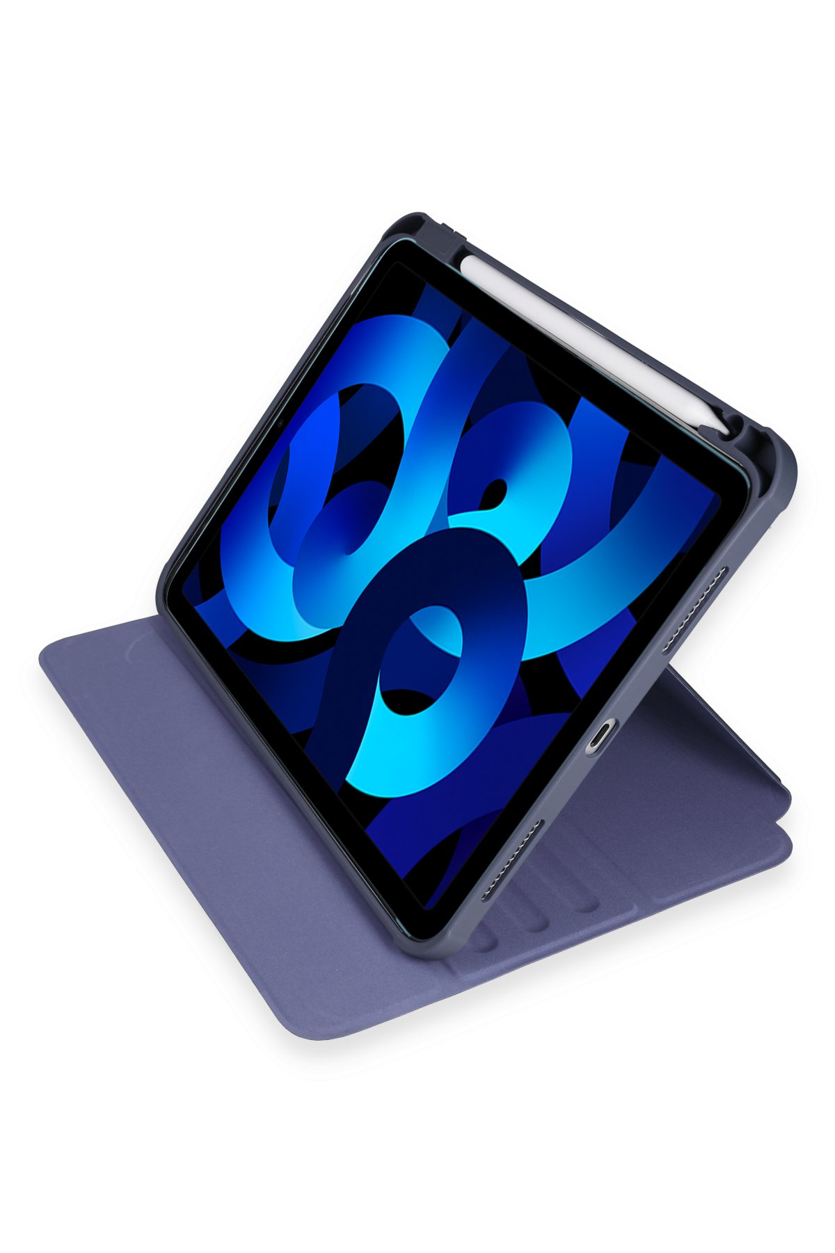 Newface iPad Air 5 (2022) Kılıf Color Karbon Tablet Kılıfı - Derin Mor