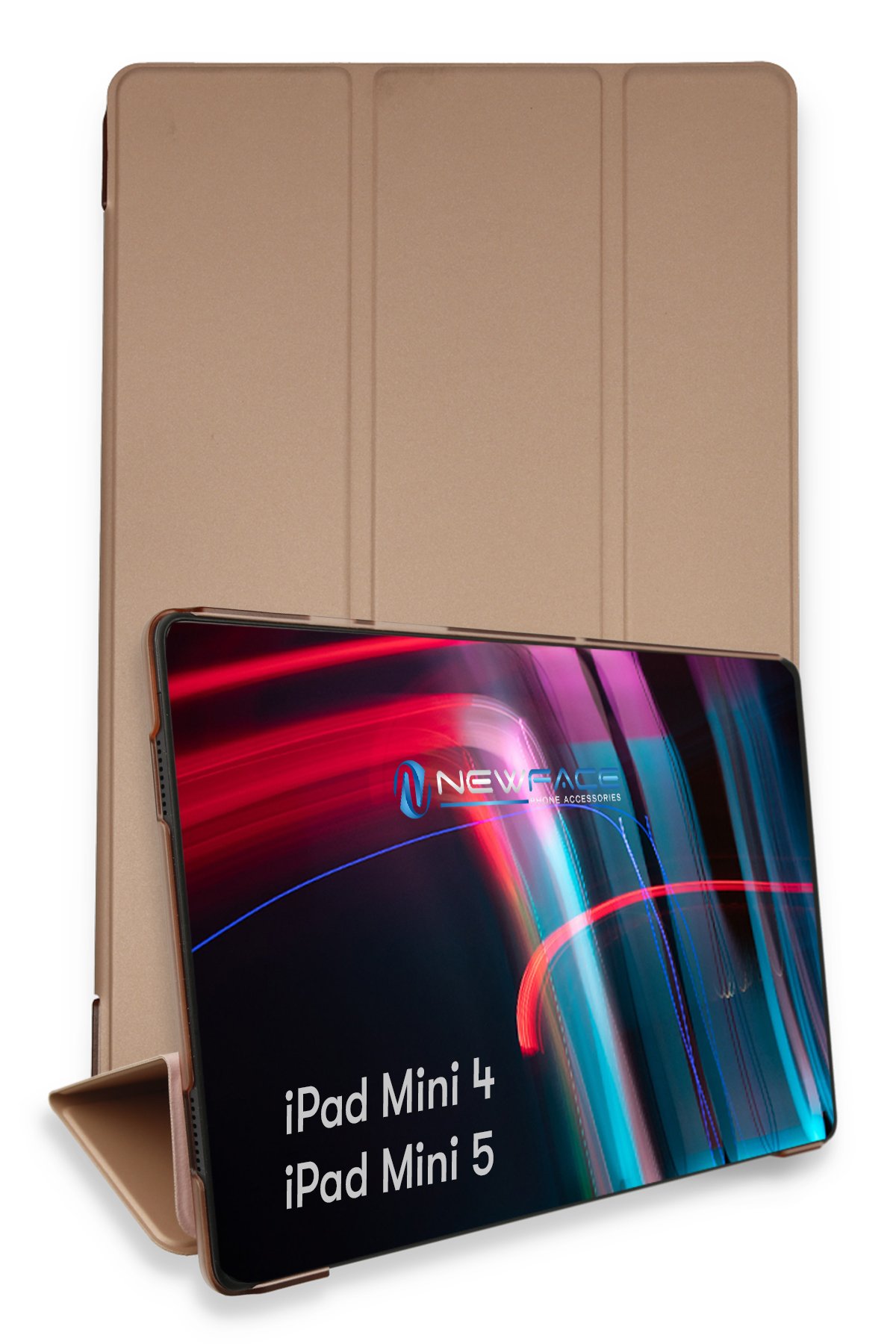 Newface iPad Mini 4 Kılıf Tablet Smart Kılıf - Kırmızı