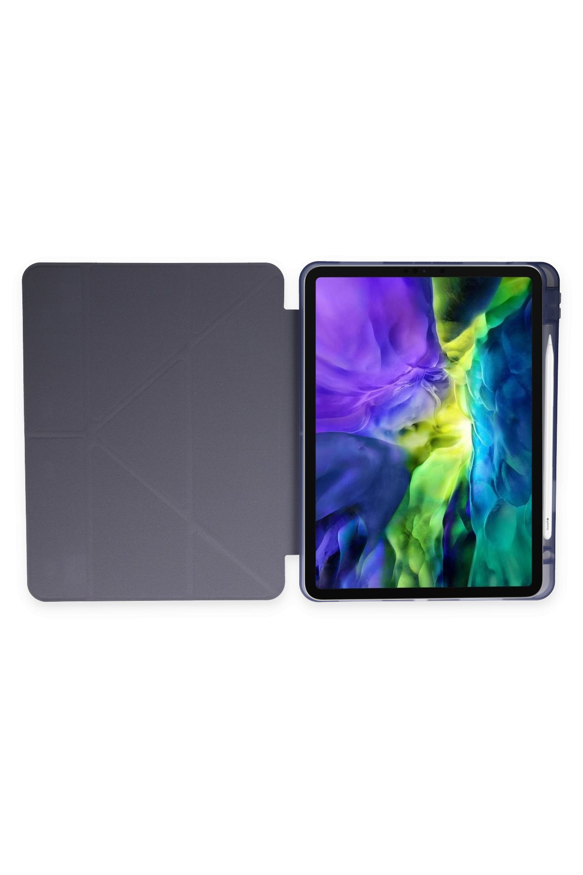 Newface iPad Pro 11 (2018) Kılıf Kalemlikli Mars Tablet Kılıfı - Kırmızı