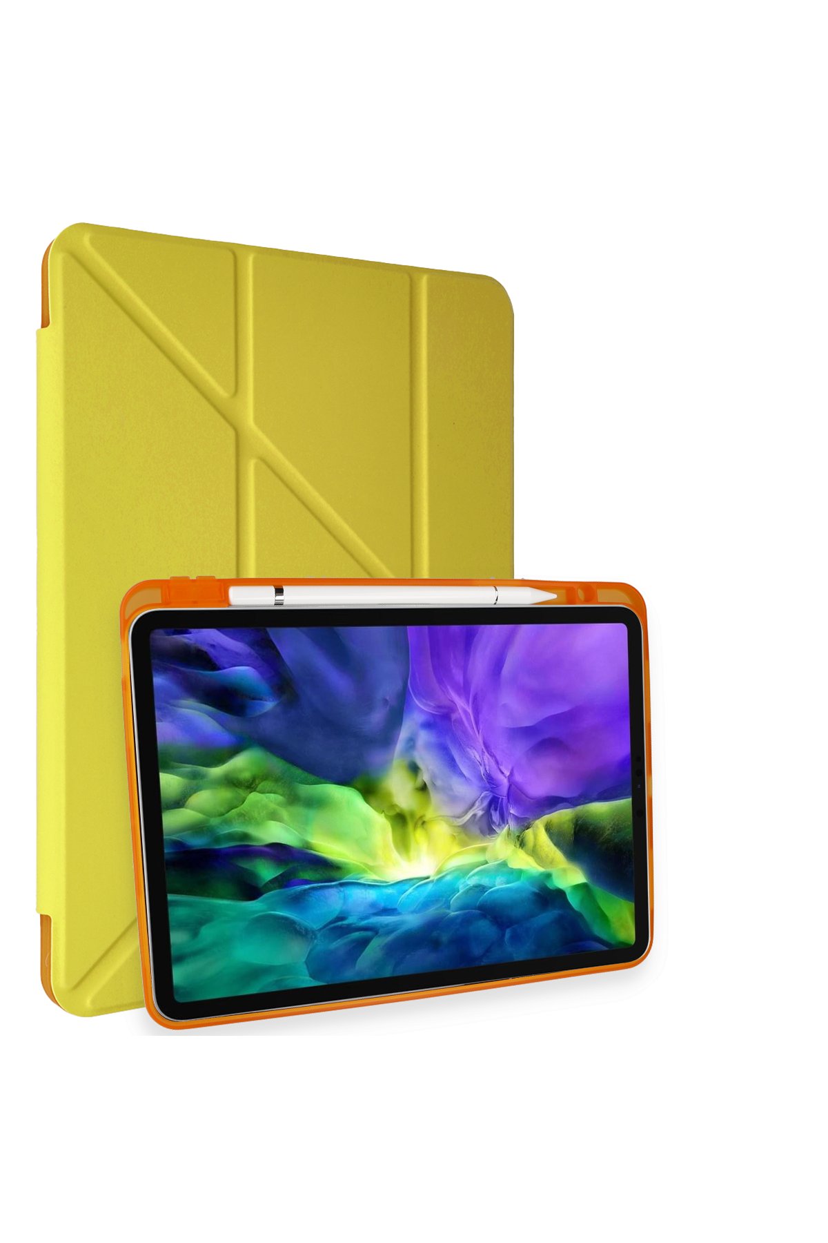 Newface iPad Pro 11 (2018) Kılıf Kalemlikli Hugo Tablet Kılıfı - Koyu Yeşil