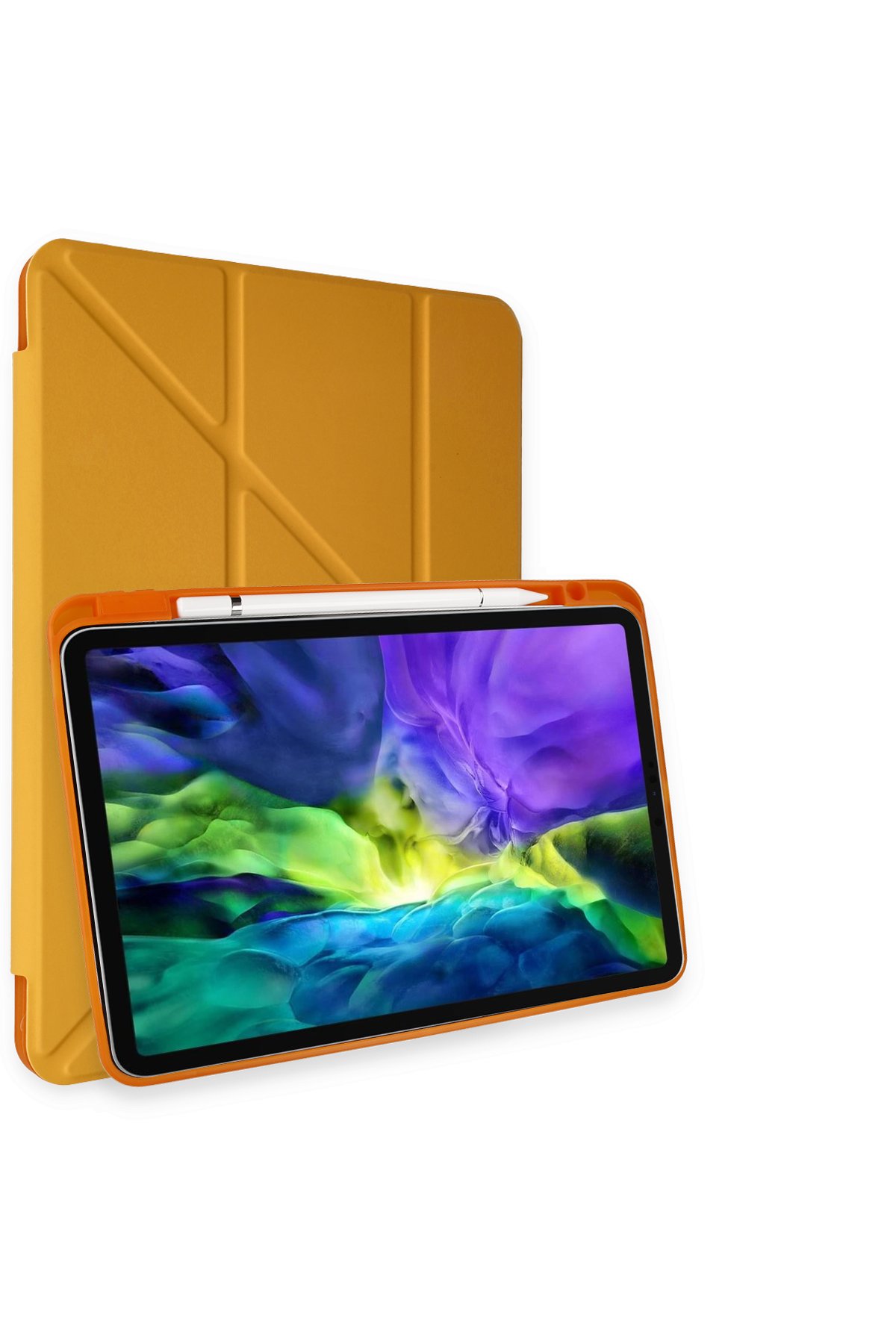 Newface iPad Pro 11 (2021) Kılıf Kalemlikli Mars Tablet Kılıfı - Siyah