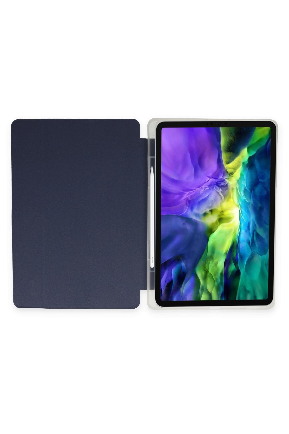 Newface iPad Pro 12.9 (2018) Kılıf Kalemlikli Mars Tablet Kılıfı - Siyah