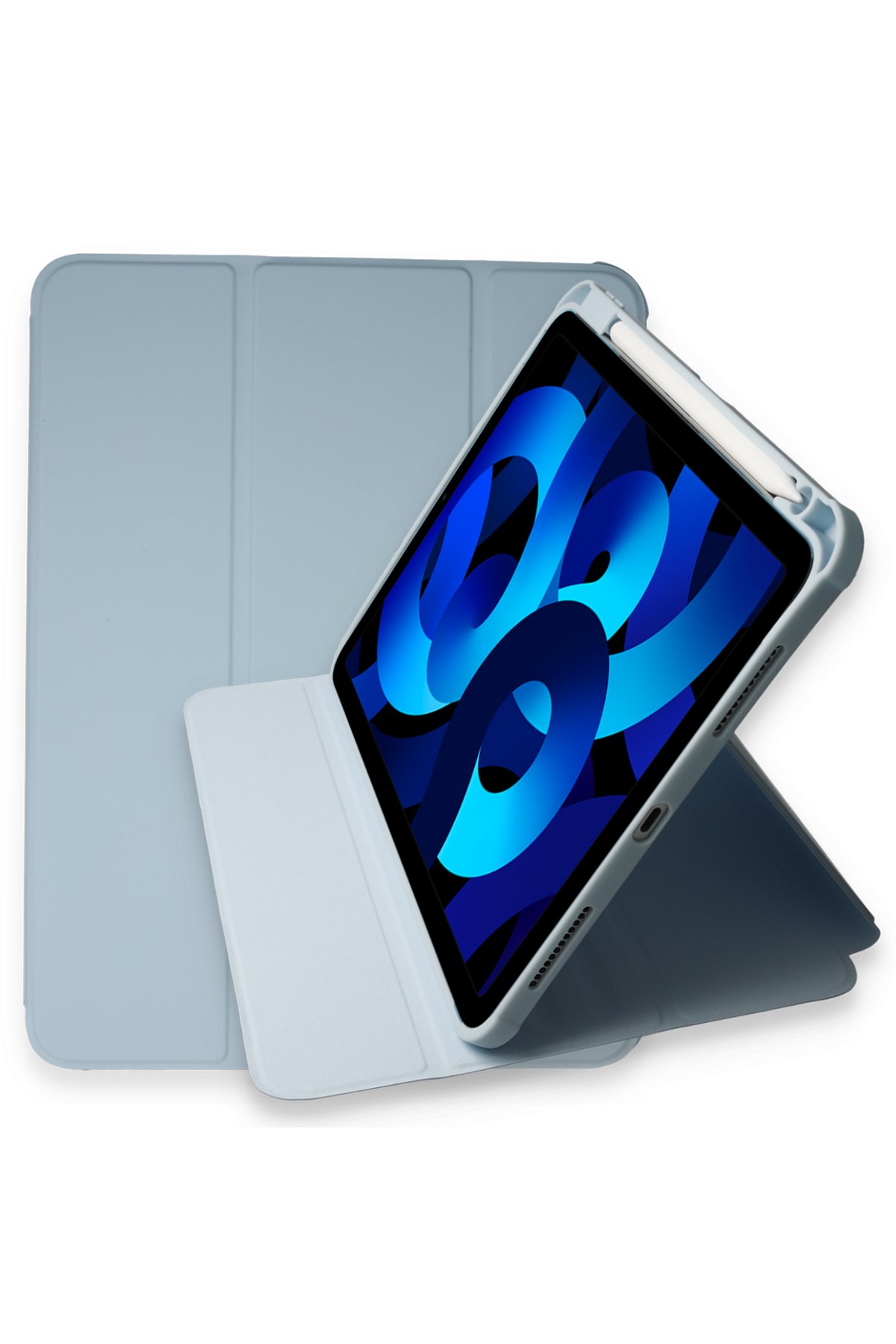 Newface iPad Pro 12.9 (2018) Kılıf Strap-C Otterbox Tablet Kapak - Gri