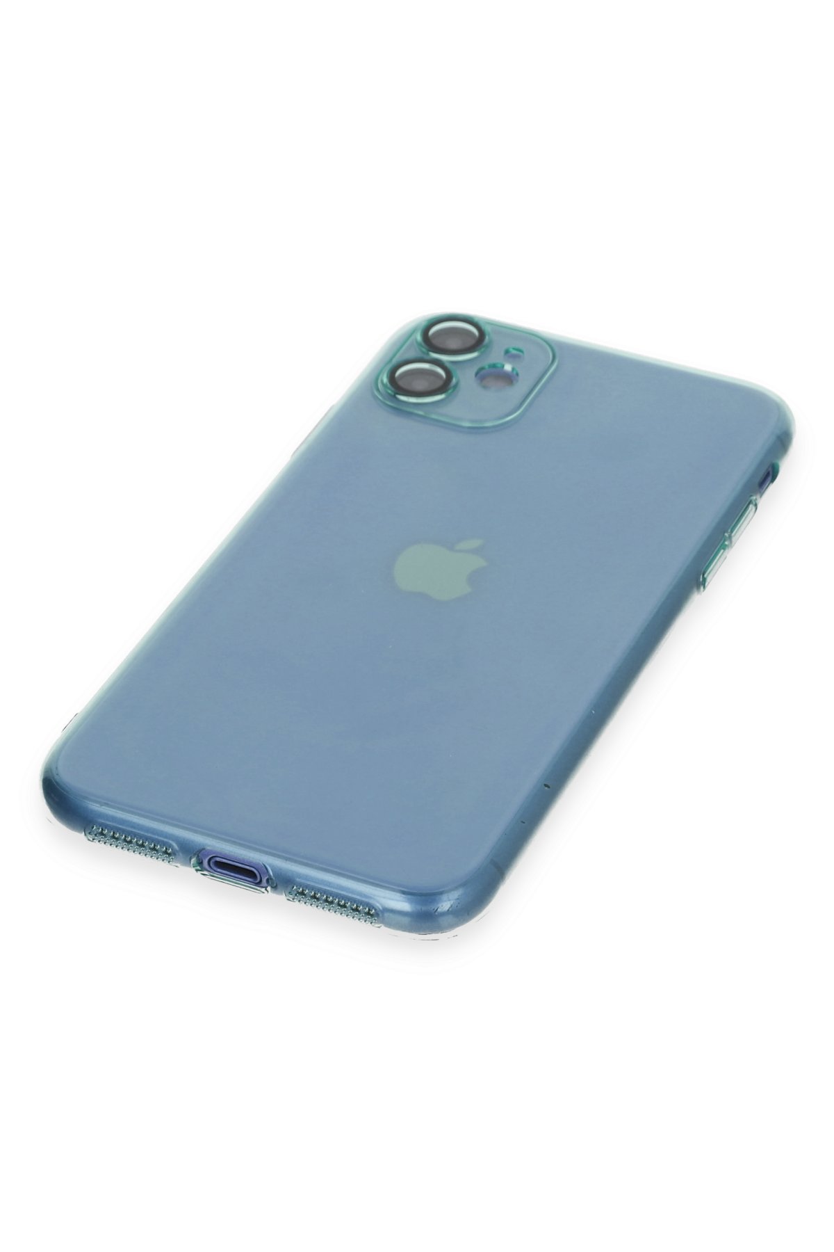 Newface iPhone 11 Kılıf Sofya Yüzüklü Silikon Kapak - Siyah