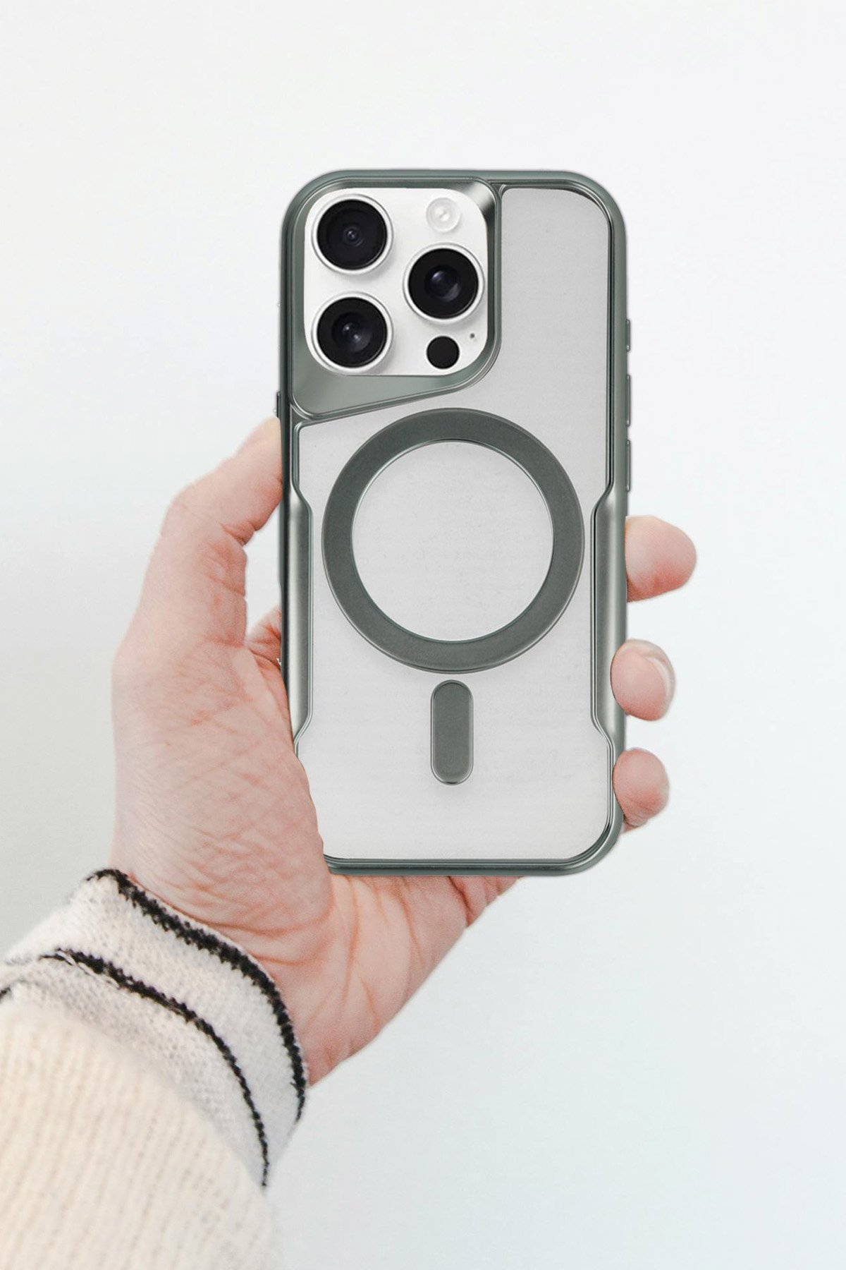 Newface iPhone 11 Kılıf Apollo Magneticsafe Desenli Kapak - Apollo Siyah - 1