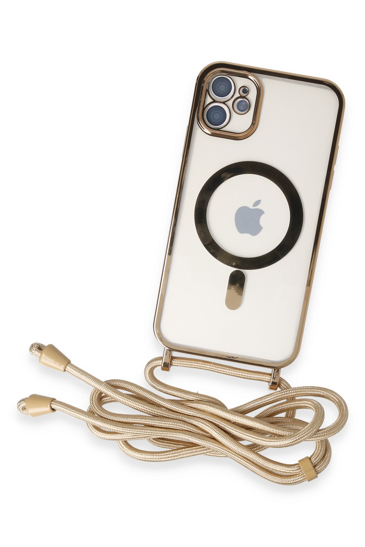 Newface iPhone 11 Kılıf Dolpin Kapaklı - Kahverengi