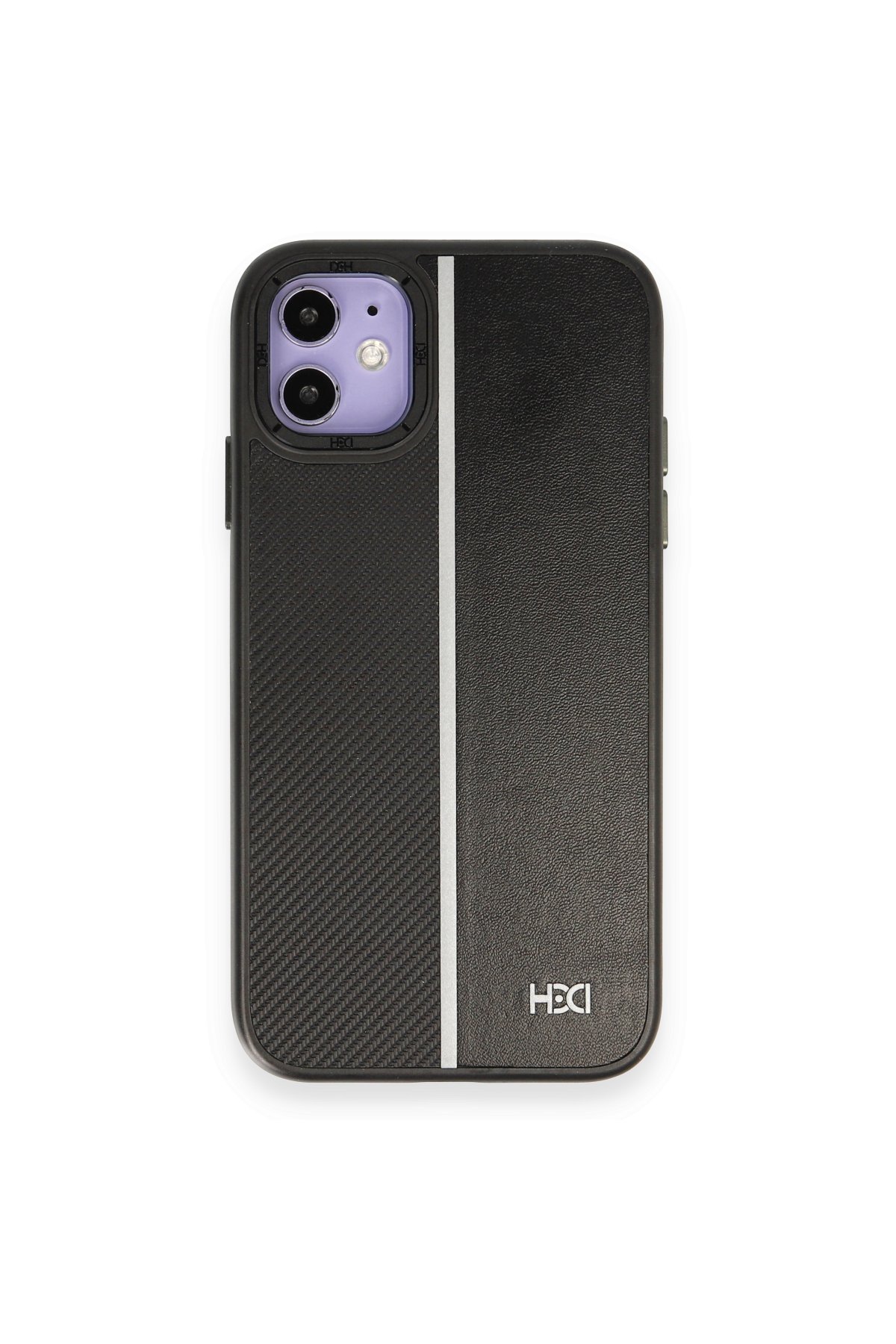 HDD iPhone 11 Kılıf HD Deri Luxury Magnet Kartvizitli Kapak - Derin Mor