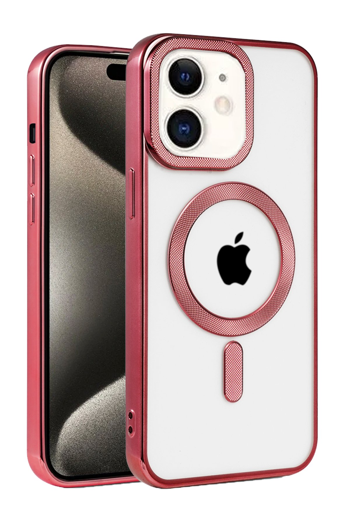 Newface iPhone 11 Kılıf Snake Kapak - Bordo