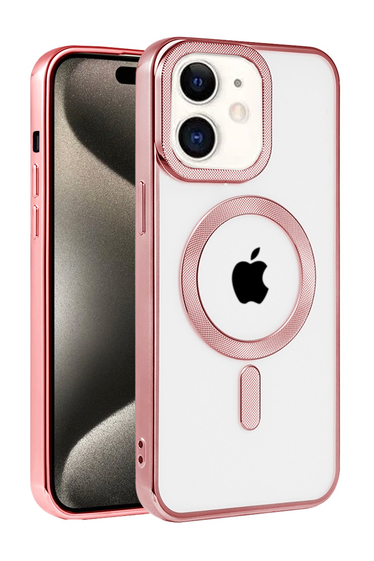 Newface iPhone 11 Pers Alüminyum Kamera Lens - Kırmızı