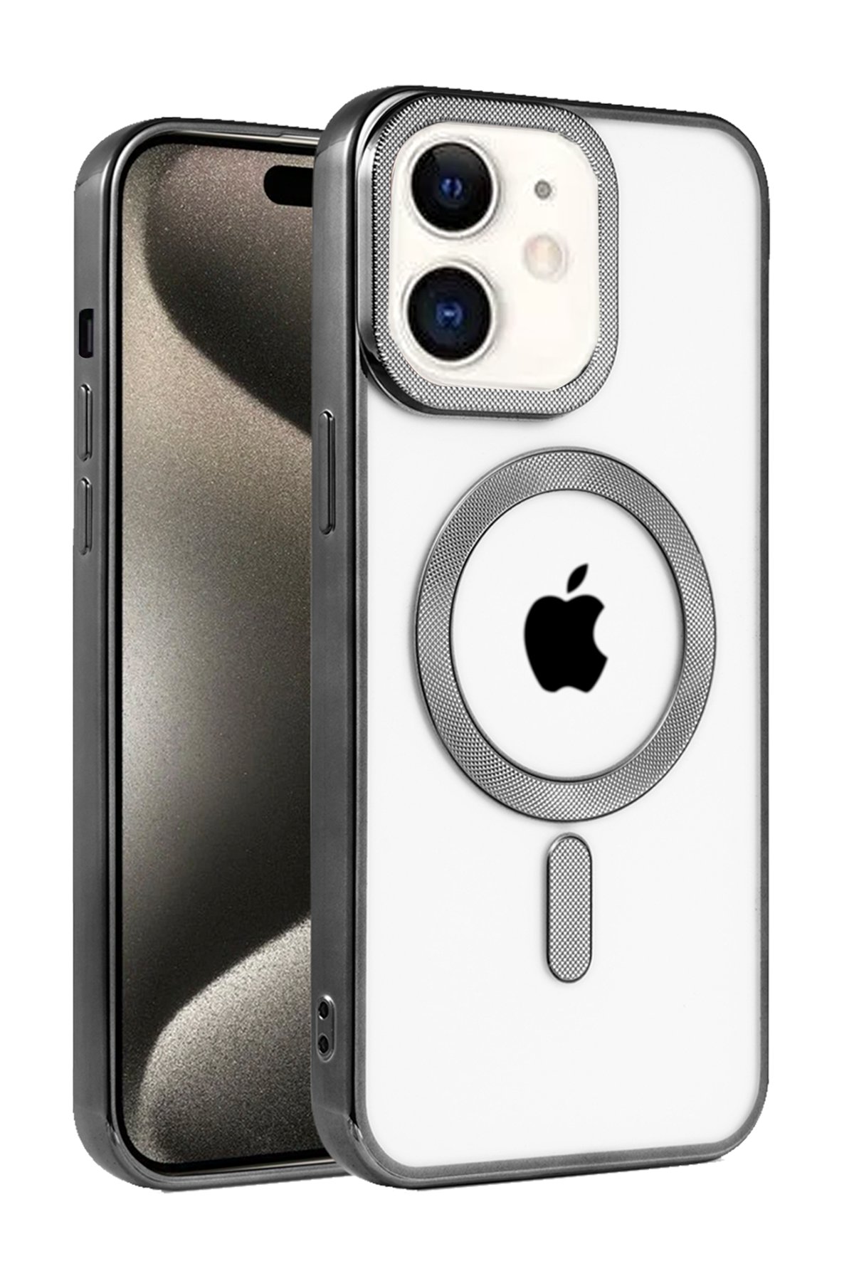 Newface iPhone 11 Kılıf Elegant Kapak - Derin Mor