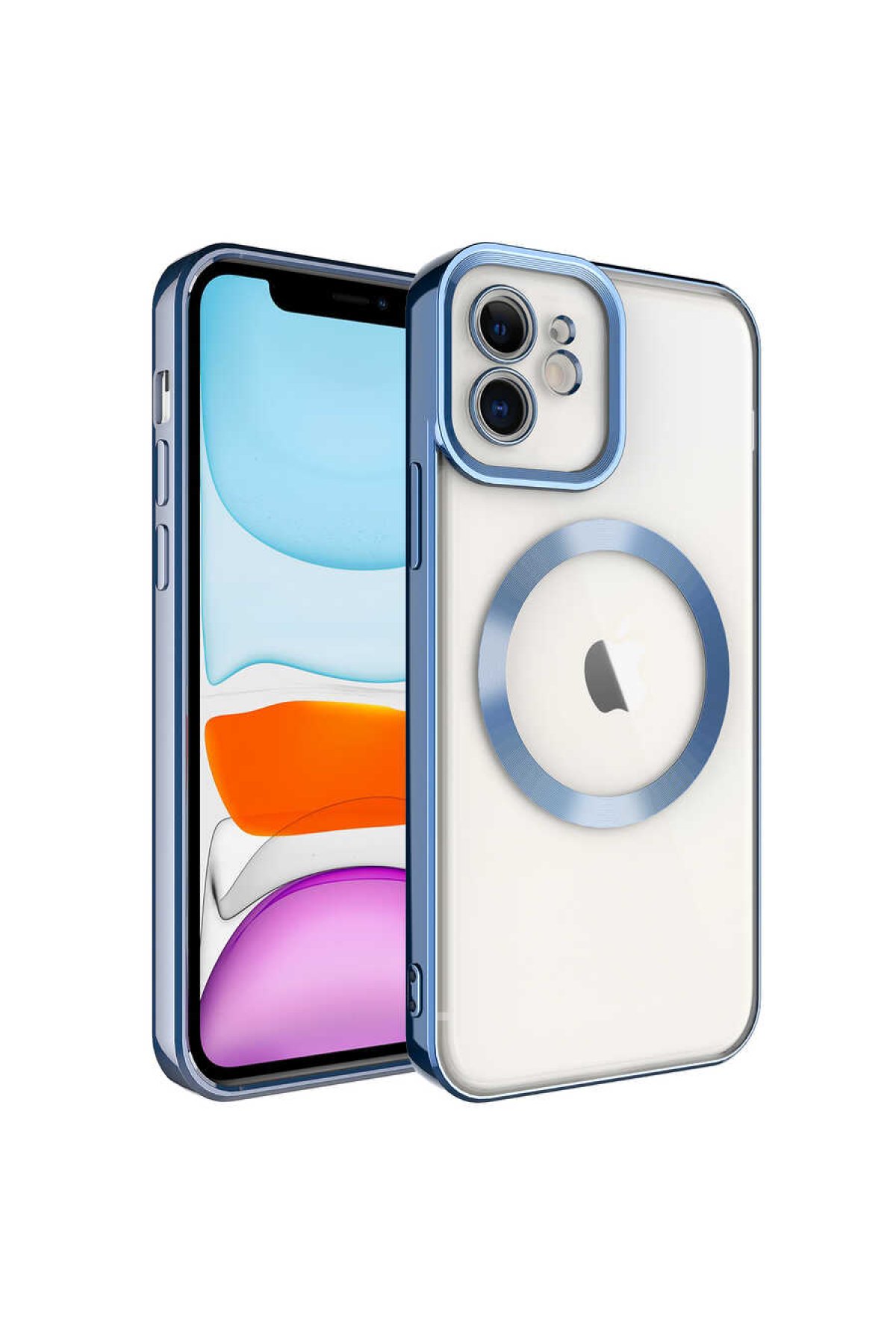 Newface iPhone 11 Shine Kamera Lens Koruma Cam - Sierra Blue