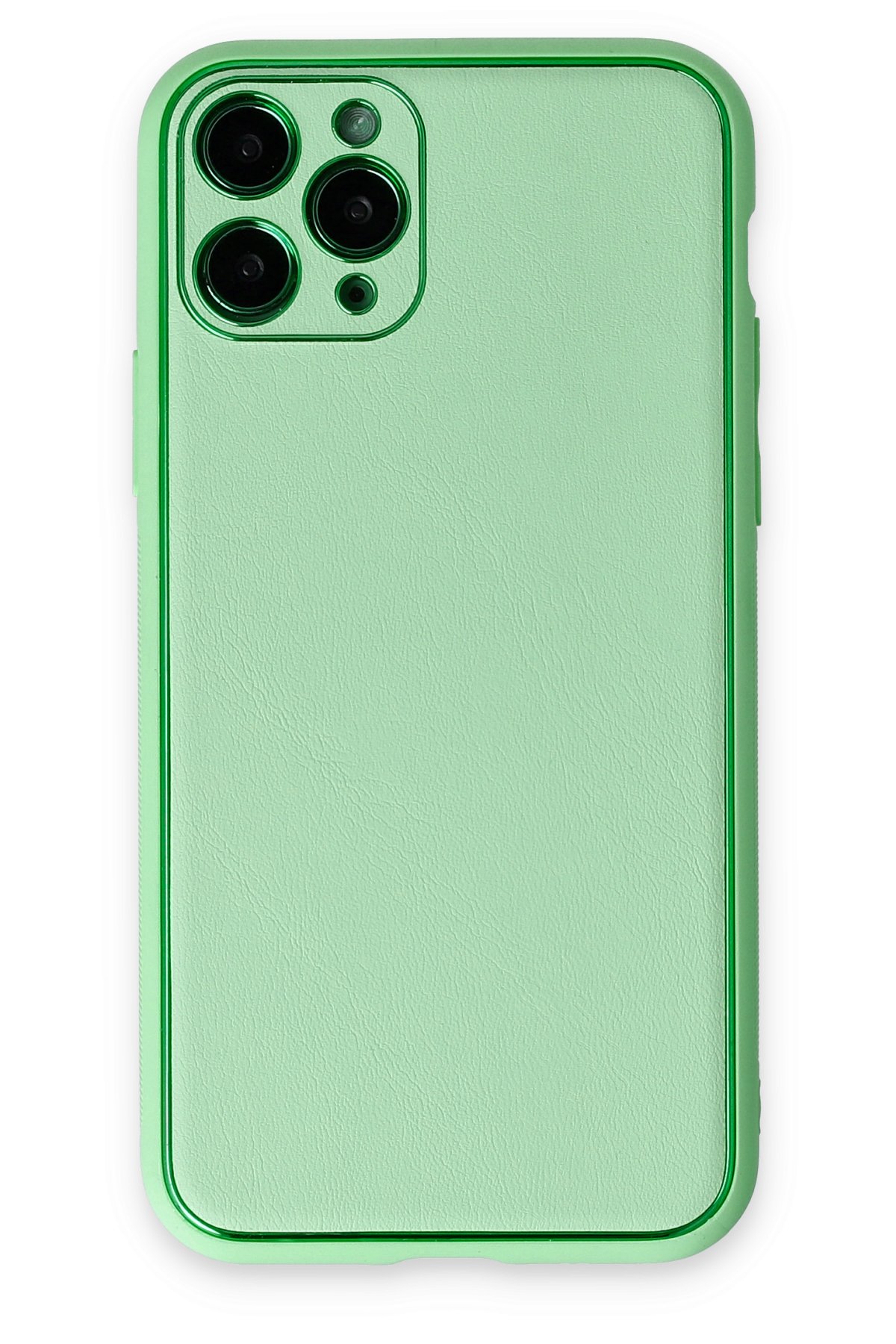 Newface iPhone 11 Pro Kılıf Razer Lensli Silikon - Açık Mavi