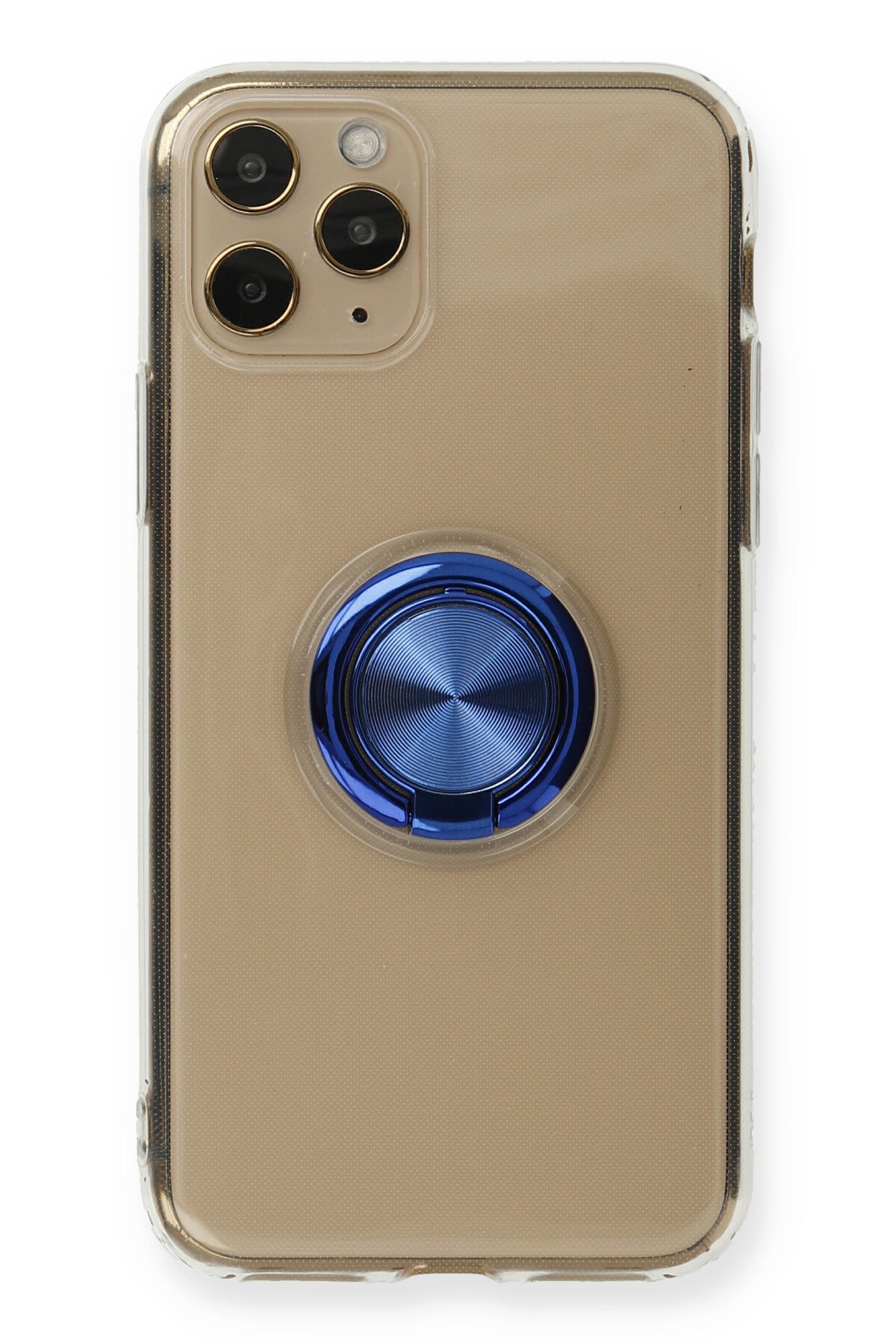 Newface iPhone 11 Pro Kılıf Ebruli Lansman Silikon - Mavi-Gri