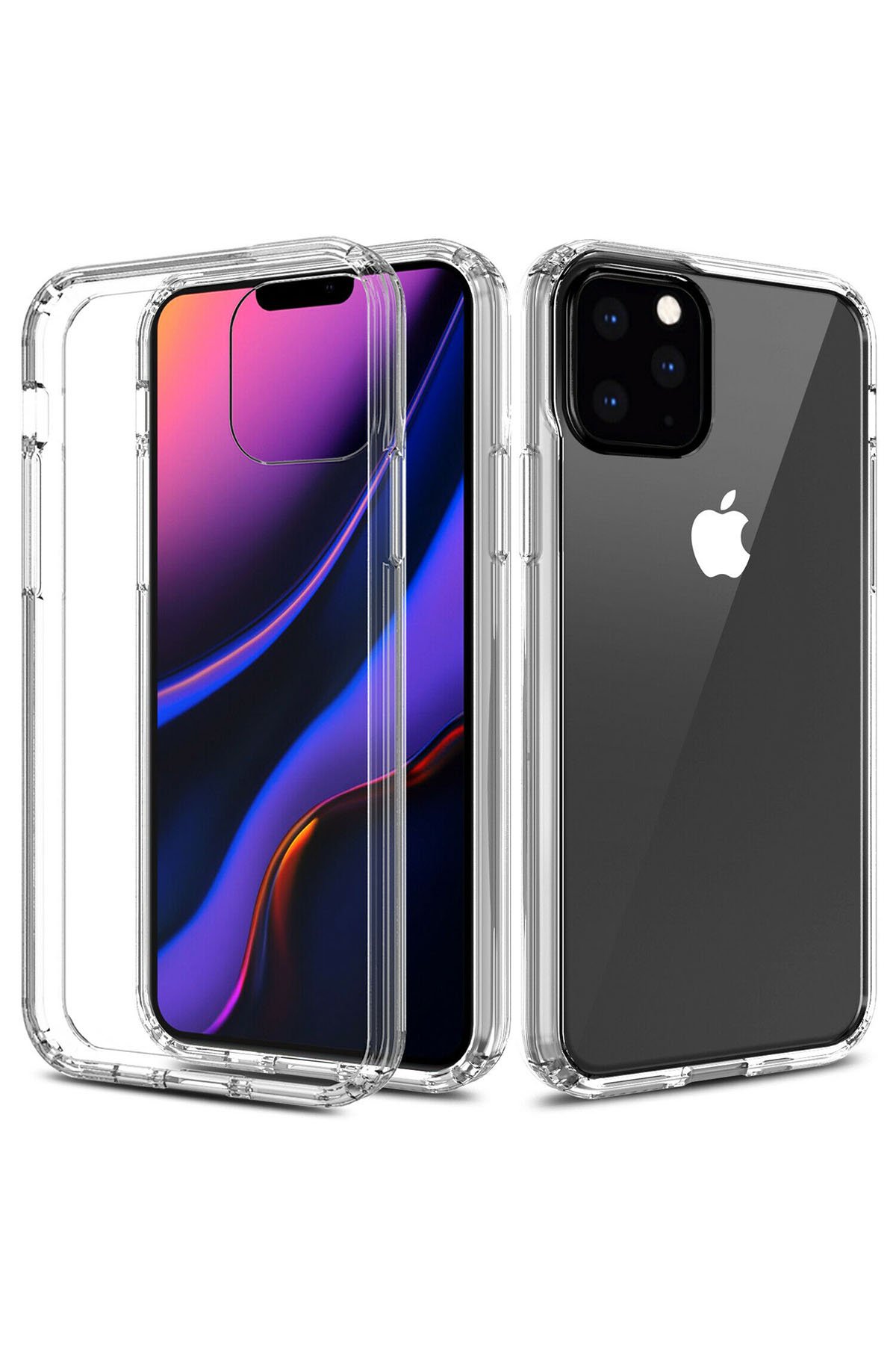 Newface iPhone 11 Pro Kılıf Viktor Yüzüklü Silikon - Pembe