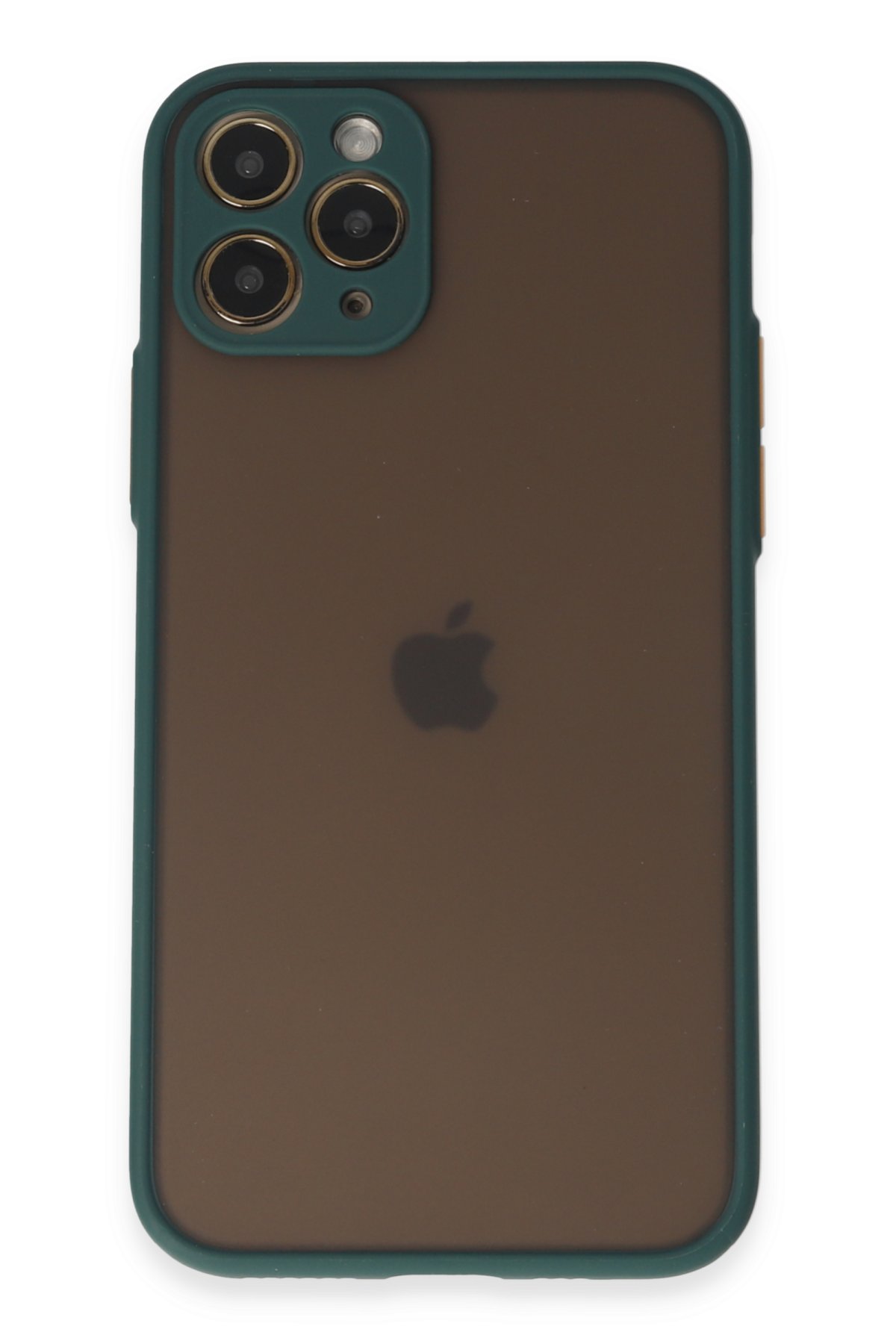 Newface iPhone 11 Pro Kılıf Razer Lensli Silikon - Gümüş