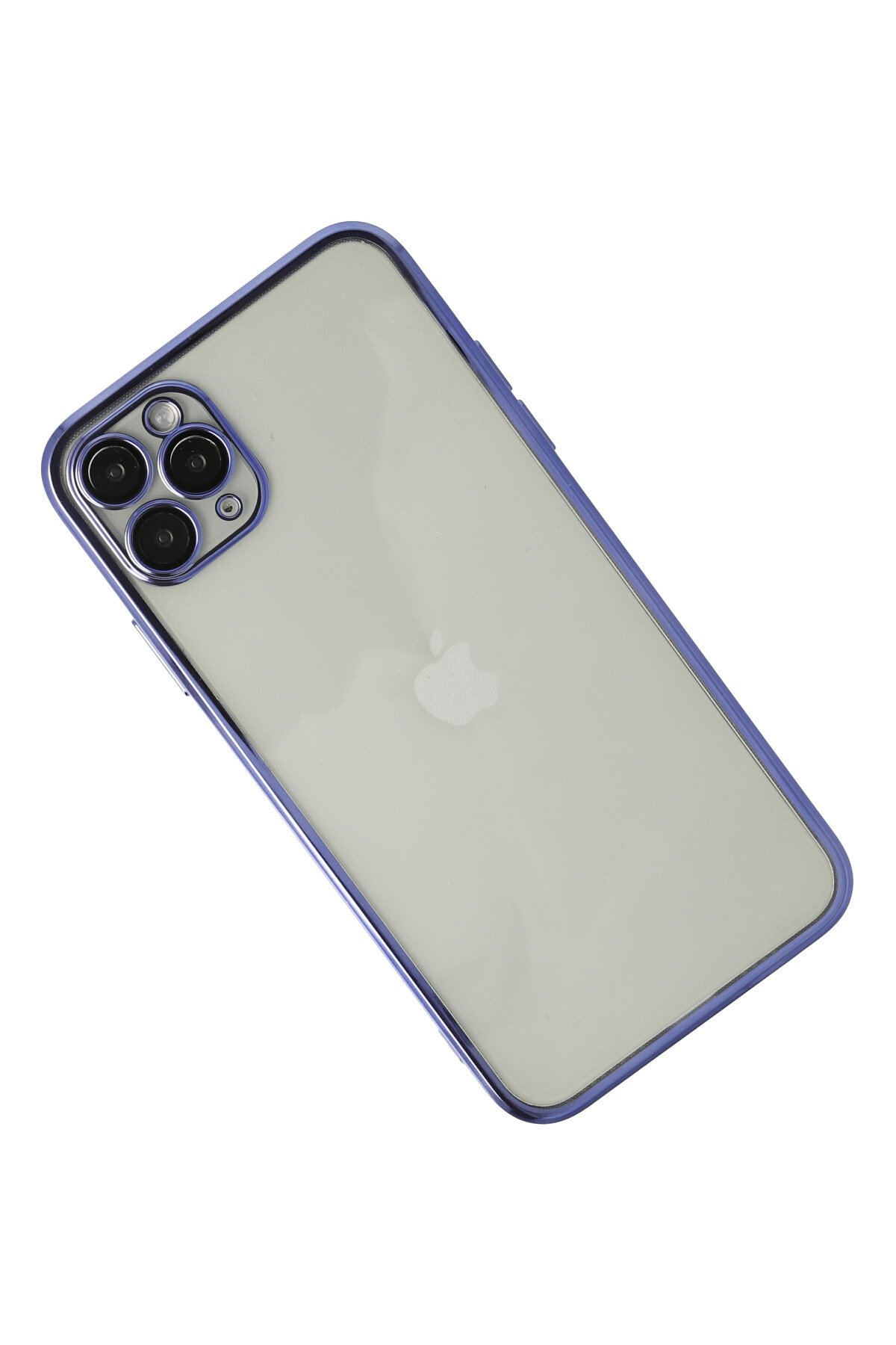 Newface iPhone 11 Pro Kılıf Platin Simli Silikon - Lila