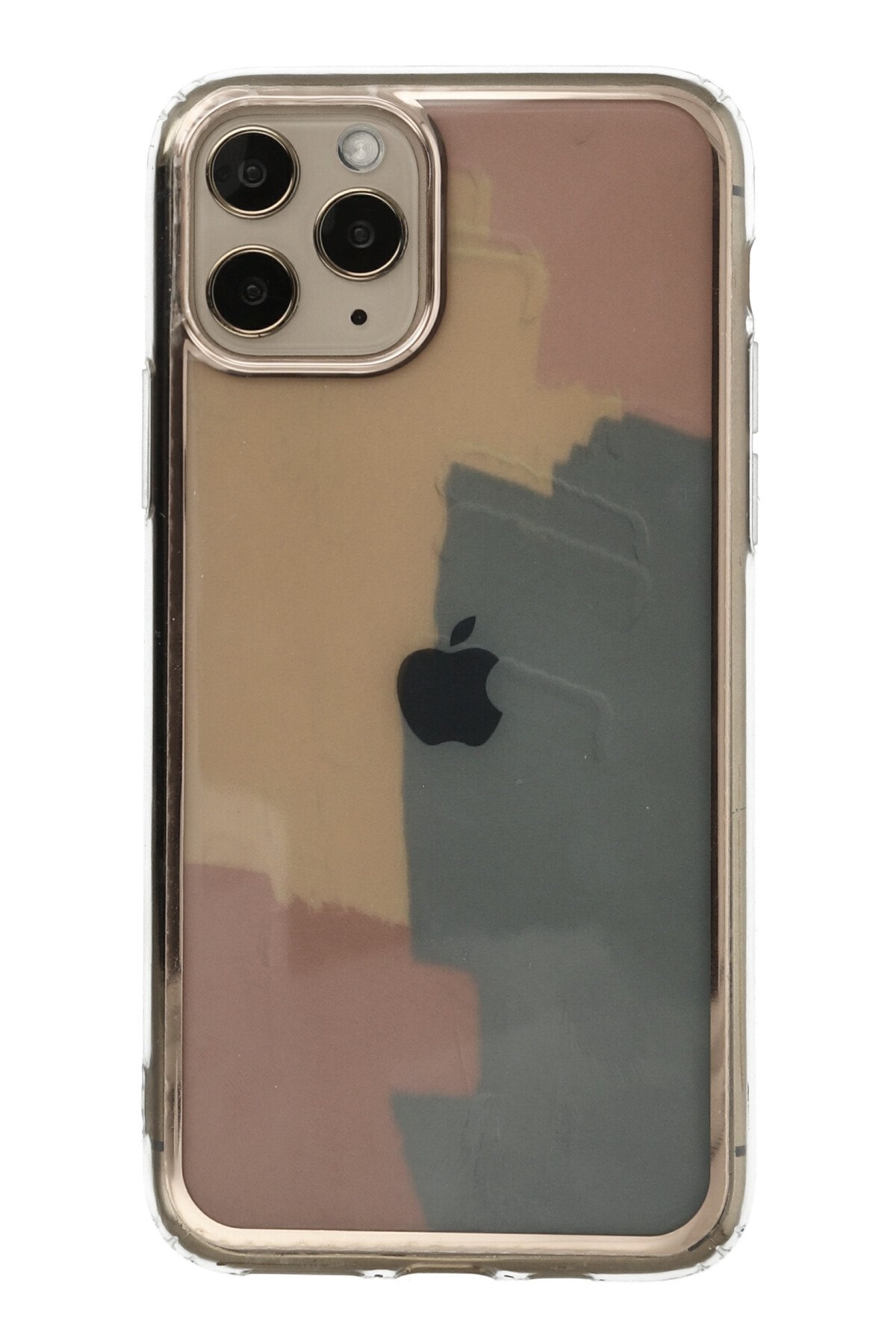 Newface iPhone 11 Pro Max Kılıf Platin Kamera Koruma Silikon - Kırmızı