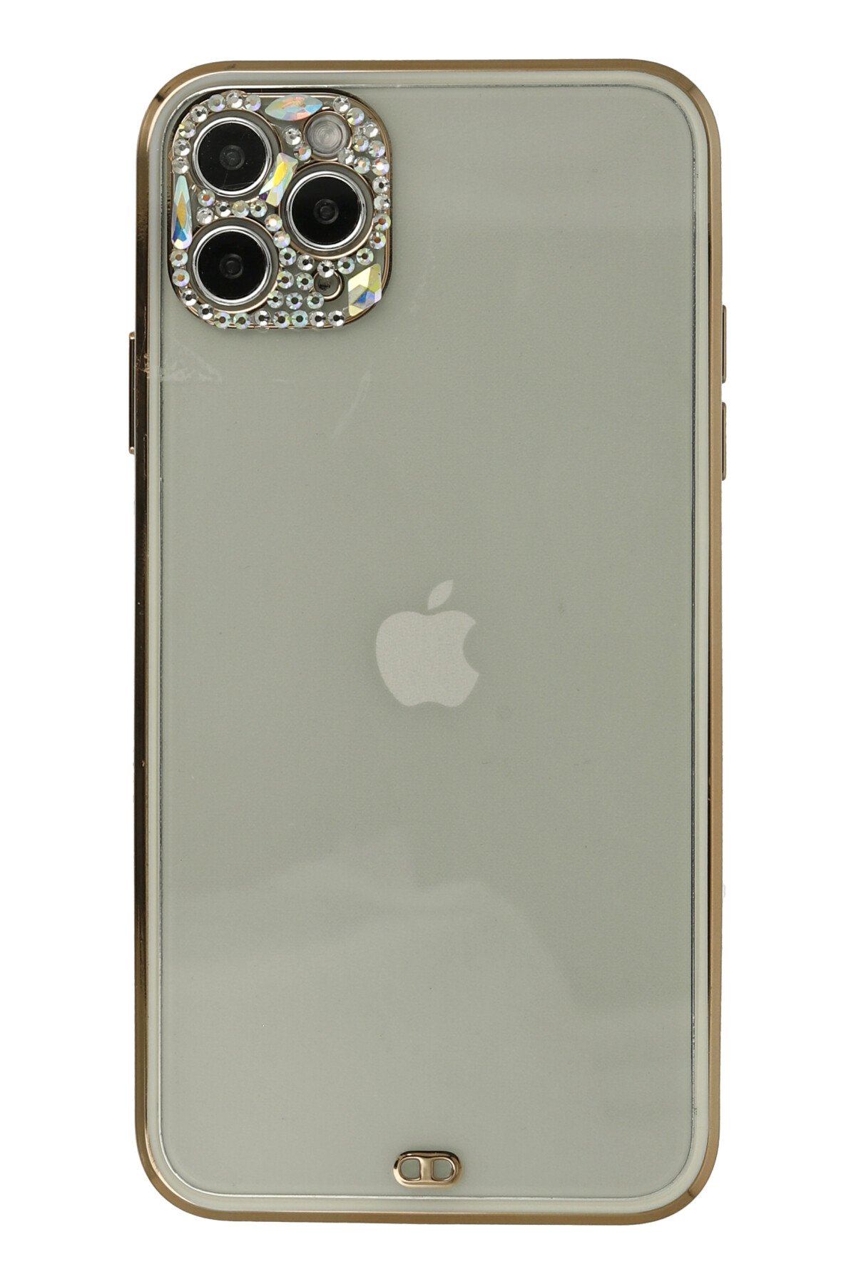 Newface iPhone 11 Pro Max Metal Kamera Lens Koruma Cam - Gold