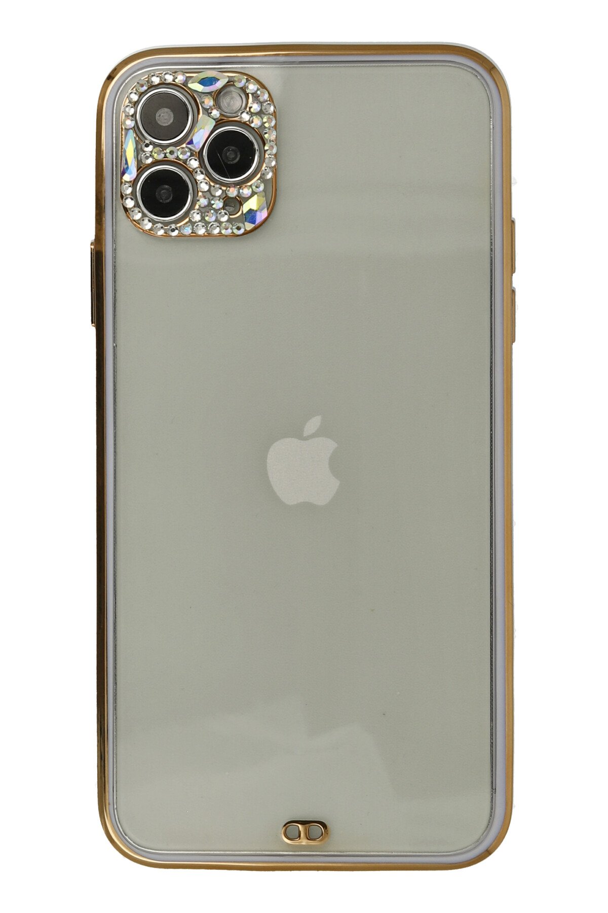 Newface iPhone 11 Pro Max Metal Kamera Lens Koruma Cam - Gold