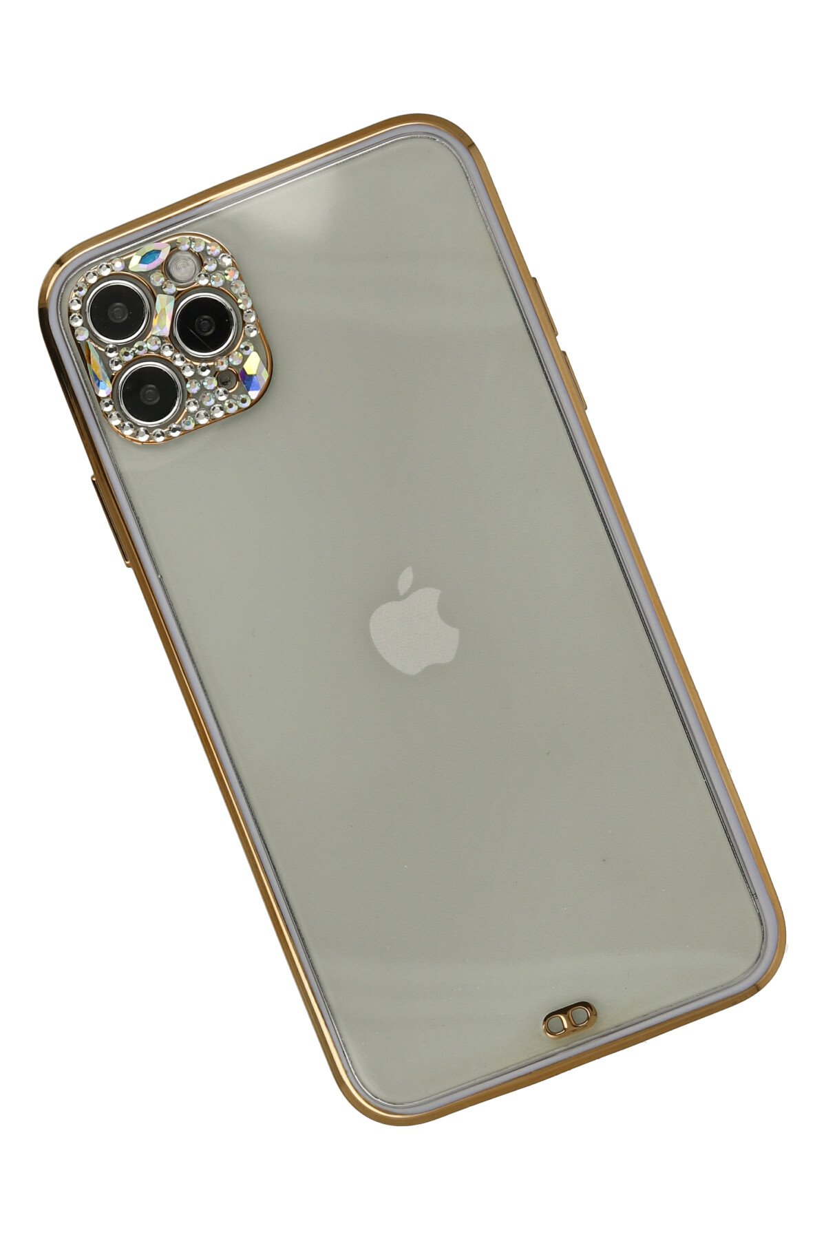 Newface iPhone 11 Pro Max Metal Kamera Lens Koruma Cam - Gold