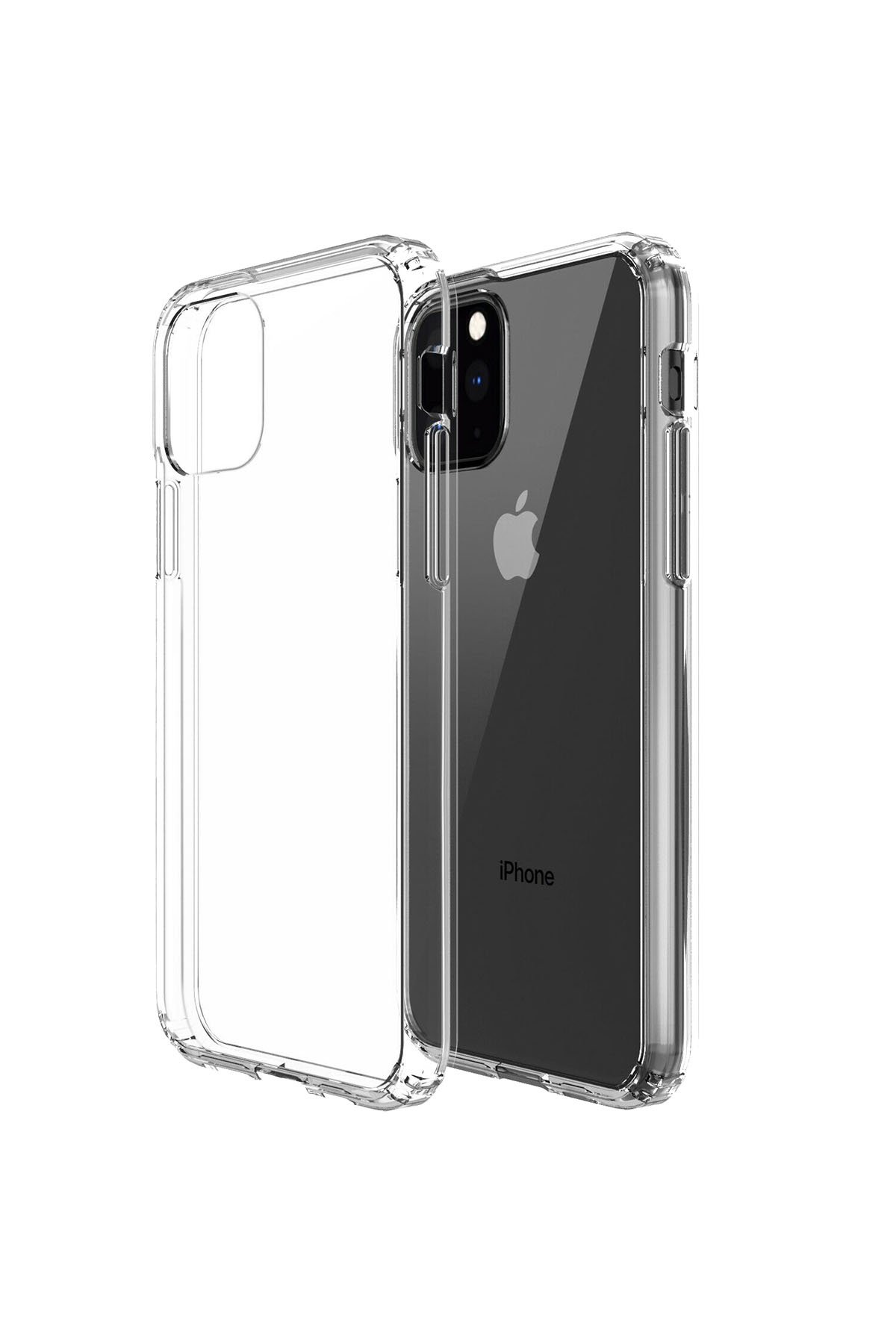 Newface iPhone 11 Pro Max Kılıf Coco Deri Silikon Kapak - Pembe