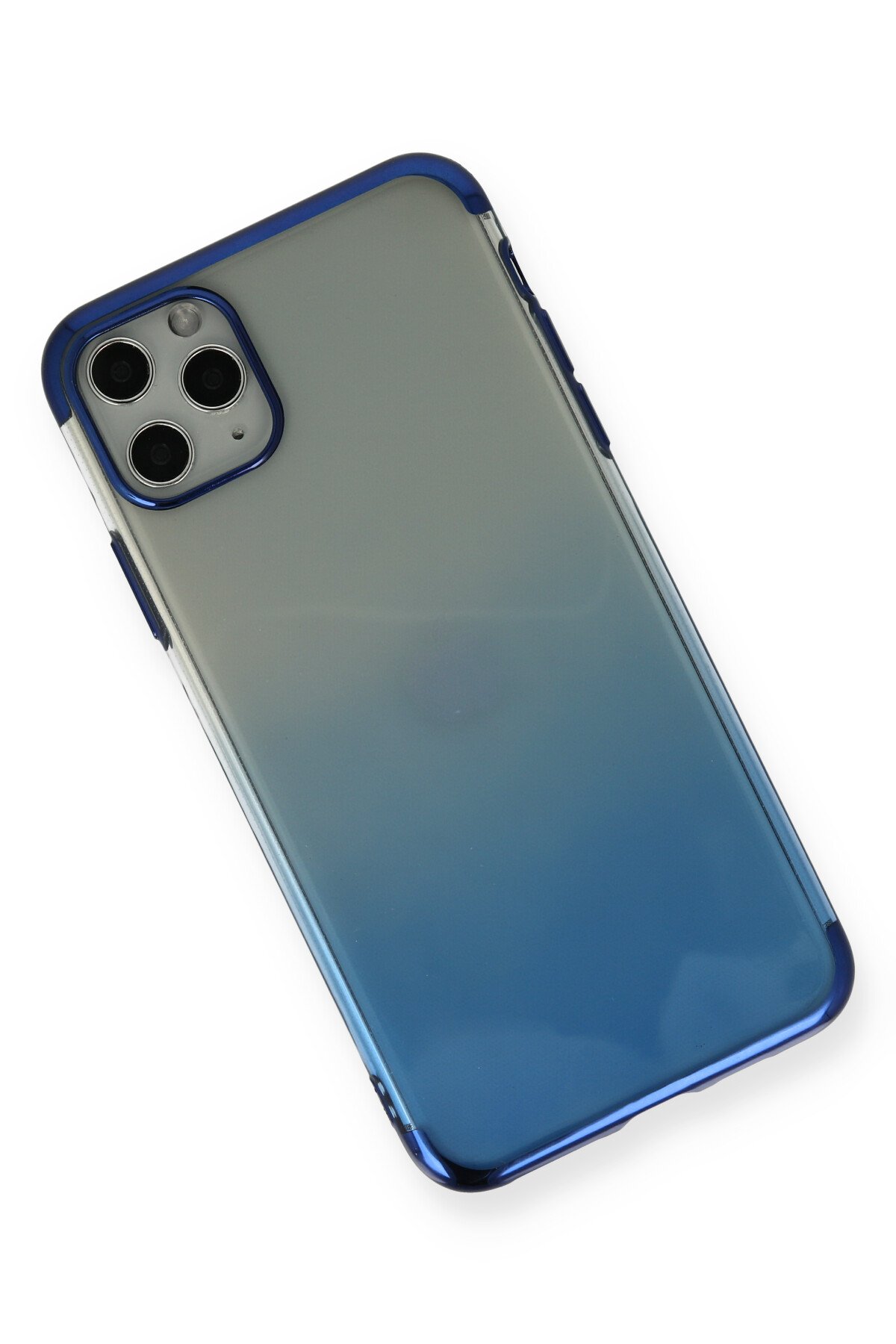 Newface iPhone 11 Pro Max Metal Kamera Lens - Mavi