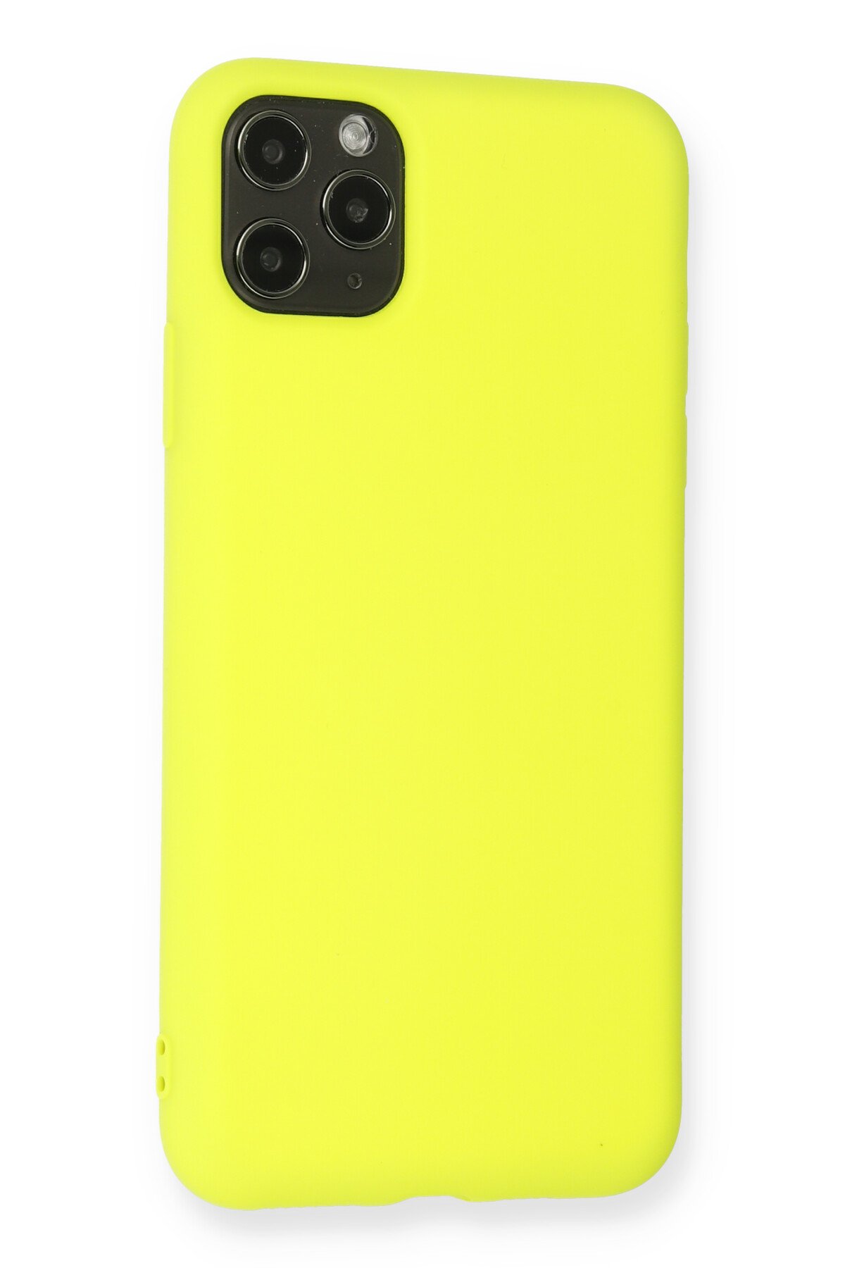 Newface iPhone 11 Pro Max Kılıf Miami Şeffaf Silikon - Koyu Yeşil