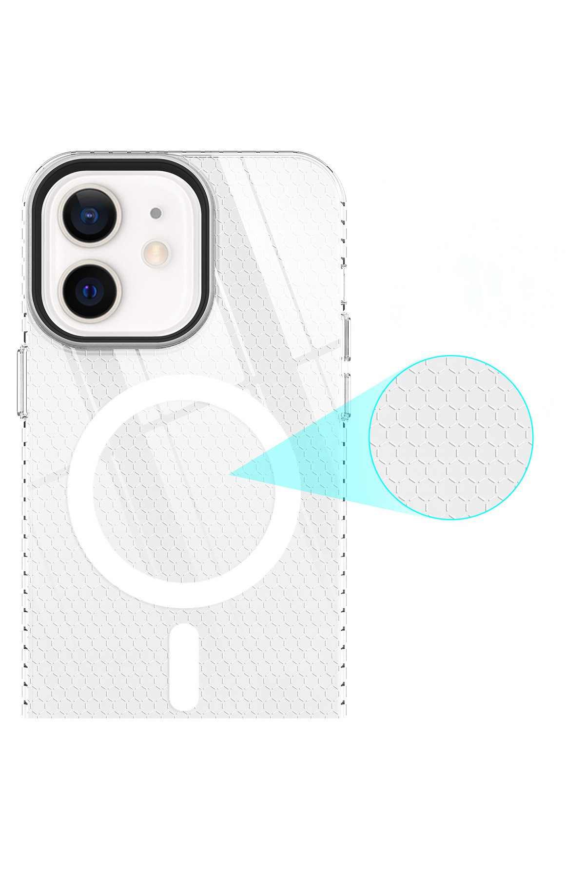 Newface iPhone 12 Kılıf Magneticsafe Lansman Silikon Kapak - Kırmızı